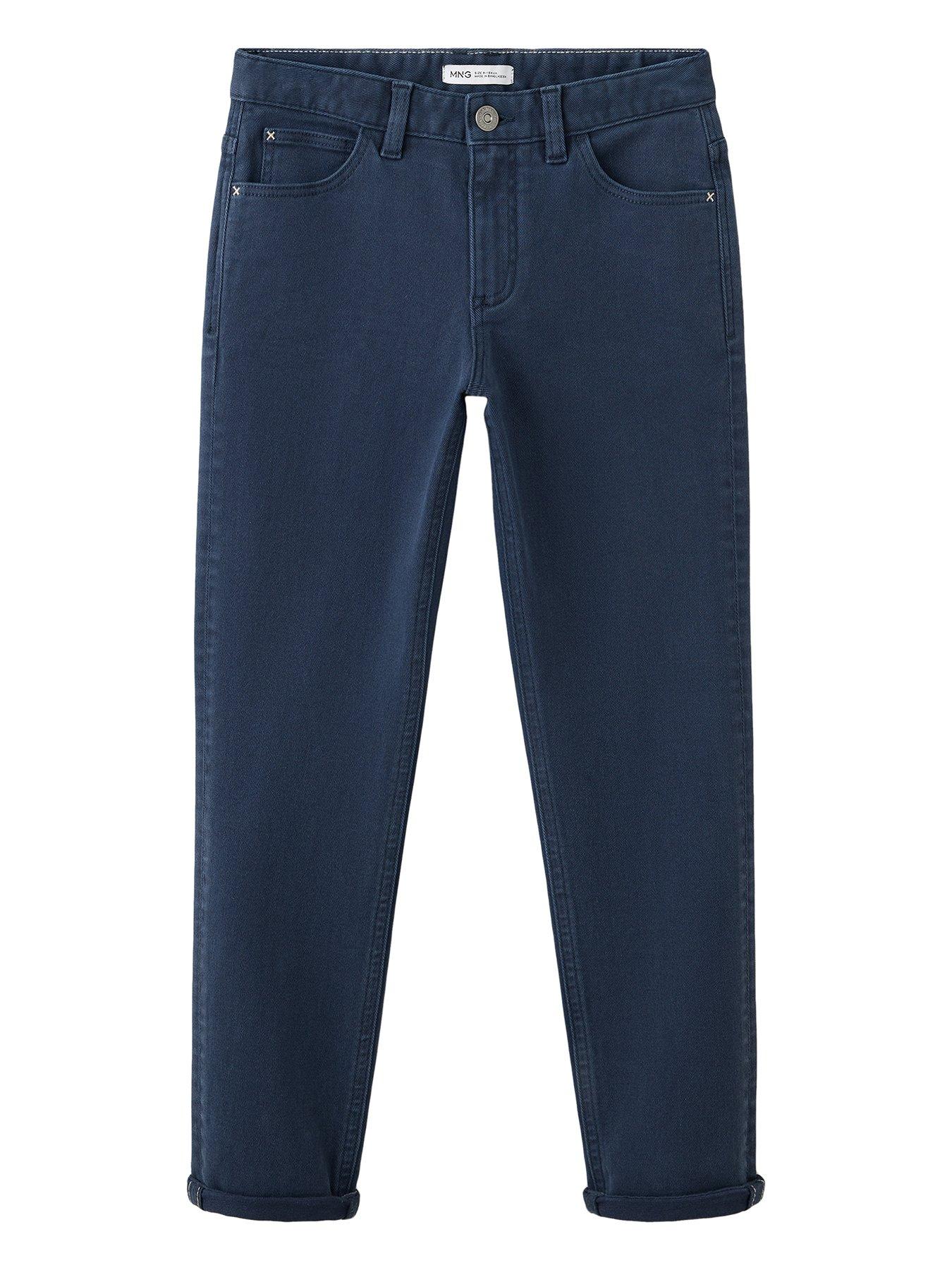 Mango Boys Straight Leg Jeans - Navy