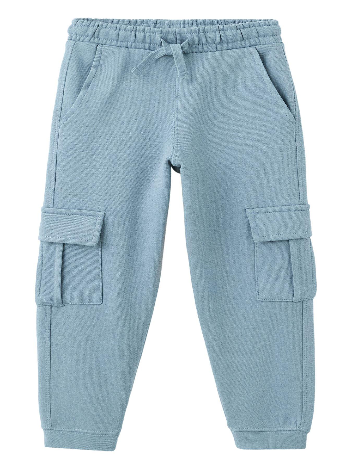 Mango Younger Boys' Cargo Joggers - Blue