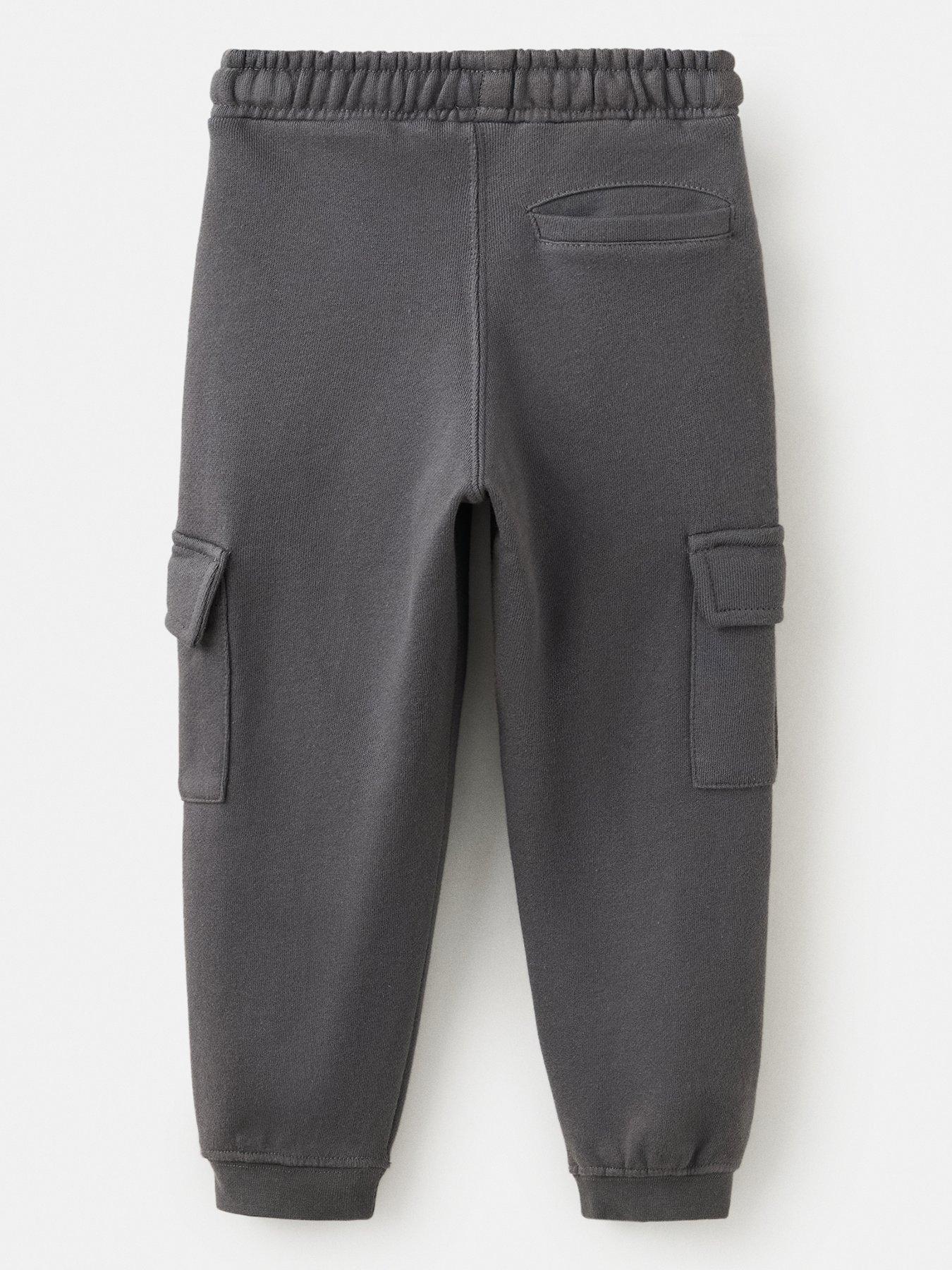 Image 2 of 4 of Mango Younger Boys Cargo Joggers - Dark Grey