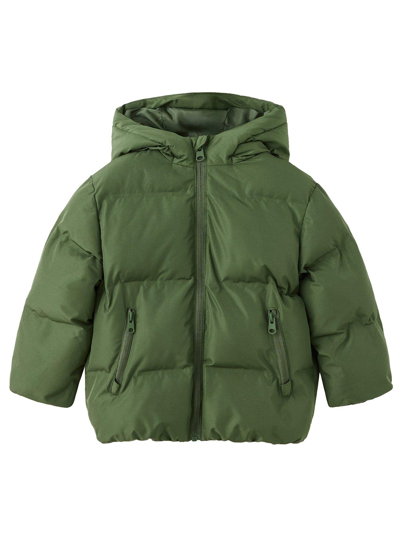 Mango Younger Boys Padded Coat - Green