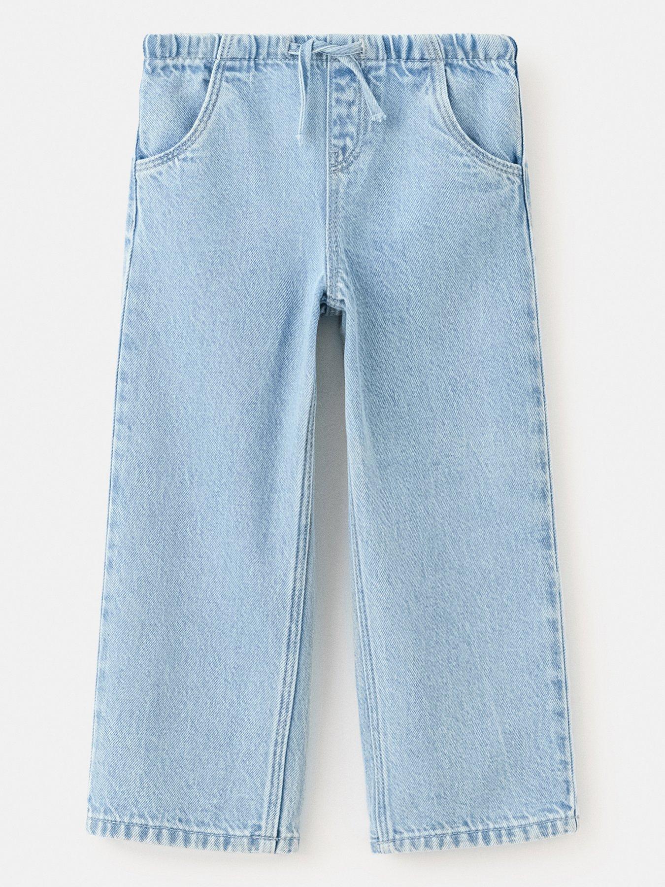 Mango Younger Girls Relaxed Fit Jeans - Blue