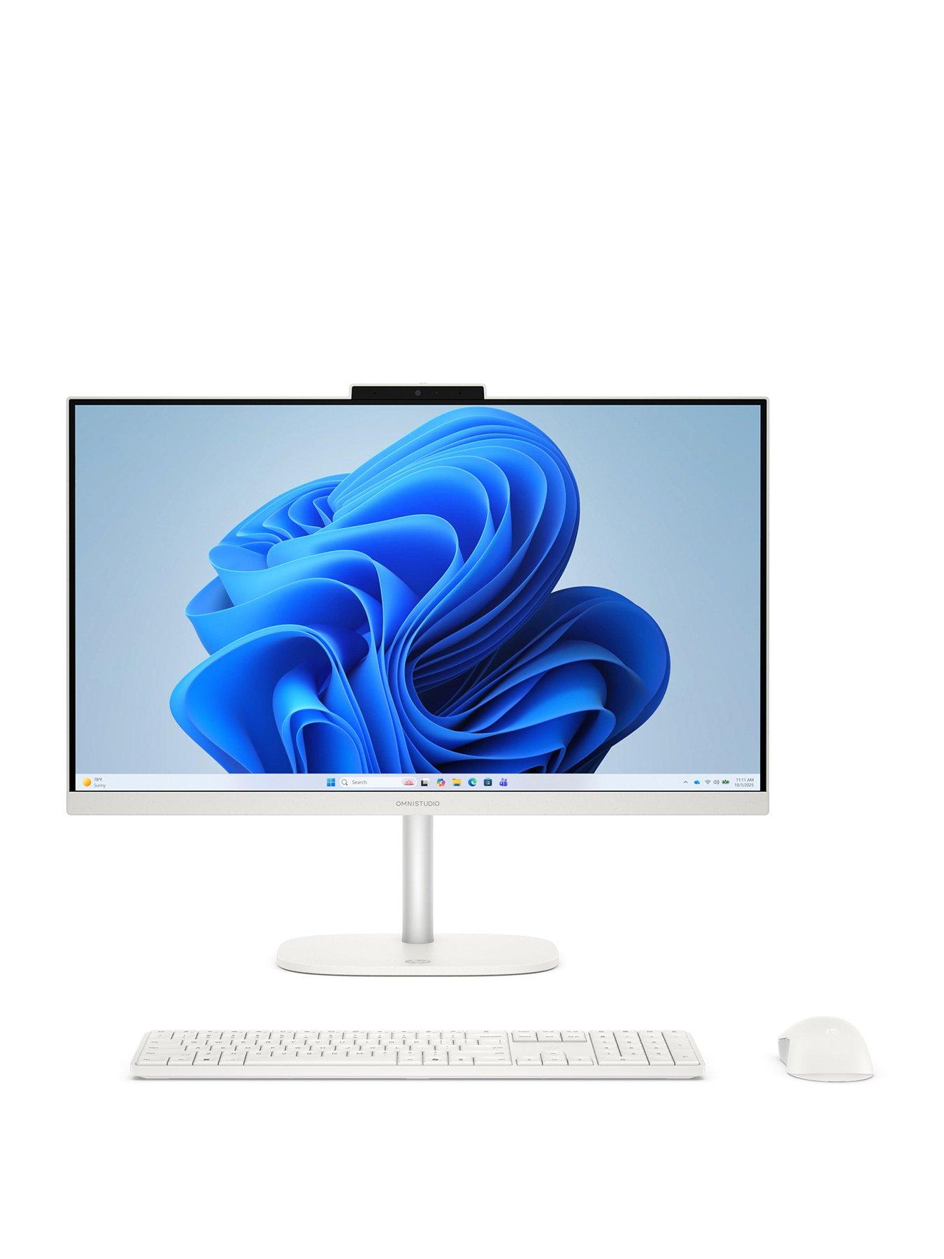 HP OmniStudio 24-cu0010na AiO Desktop - Intel Core 3 - 8GB RAM - 512GB SSD  - 23.8in FHD(1920x1080) IPS  - White