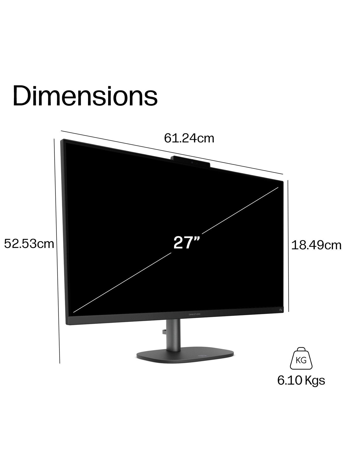 Image 3 of 7 of HP OmniStudio 27-cu0010na AiO Desktop - Intel Core 5 - 8GB RAM - 512GB SSD  - 27in FHD(1920x1080) IPS  - White