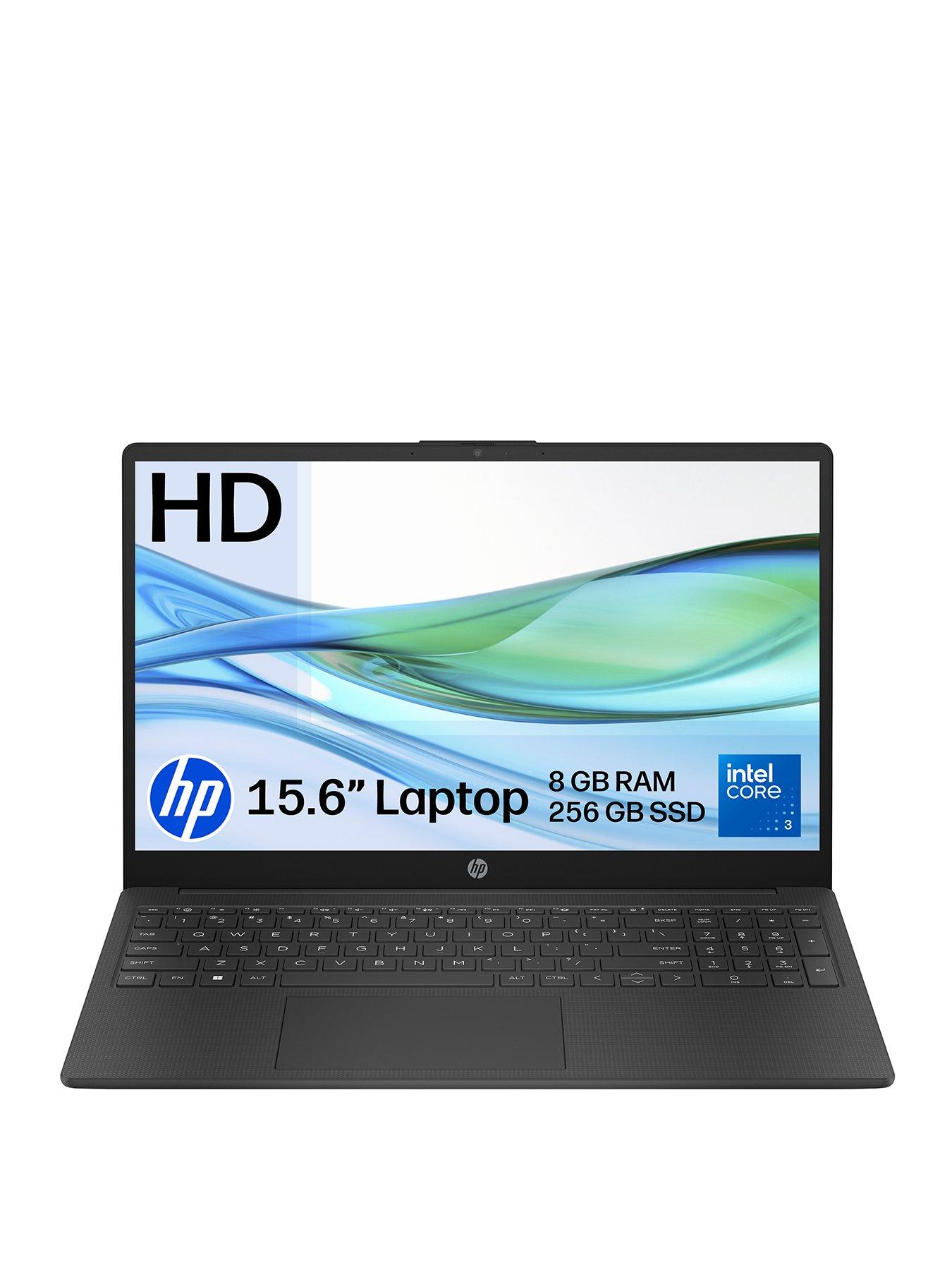 HP 15-fd1007nax 15.6in Laptop - Intel Core 3 - 8GB RAM - 256GB SSD - Black - No Power Adaptor Included