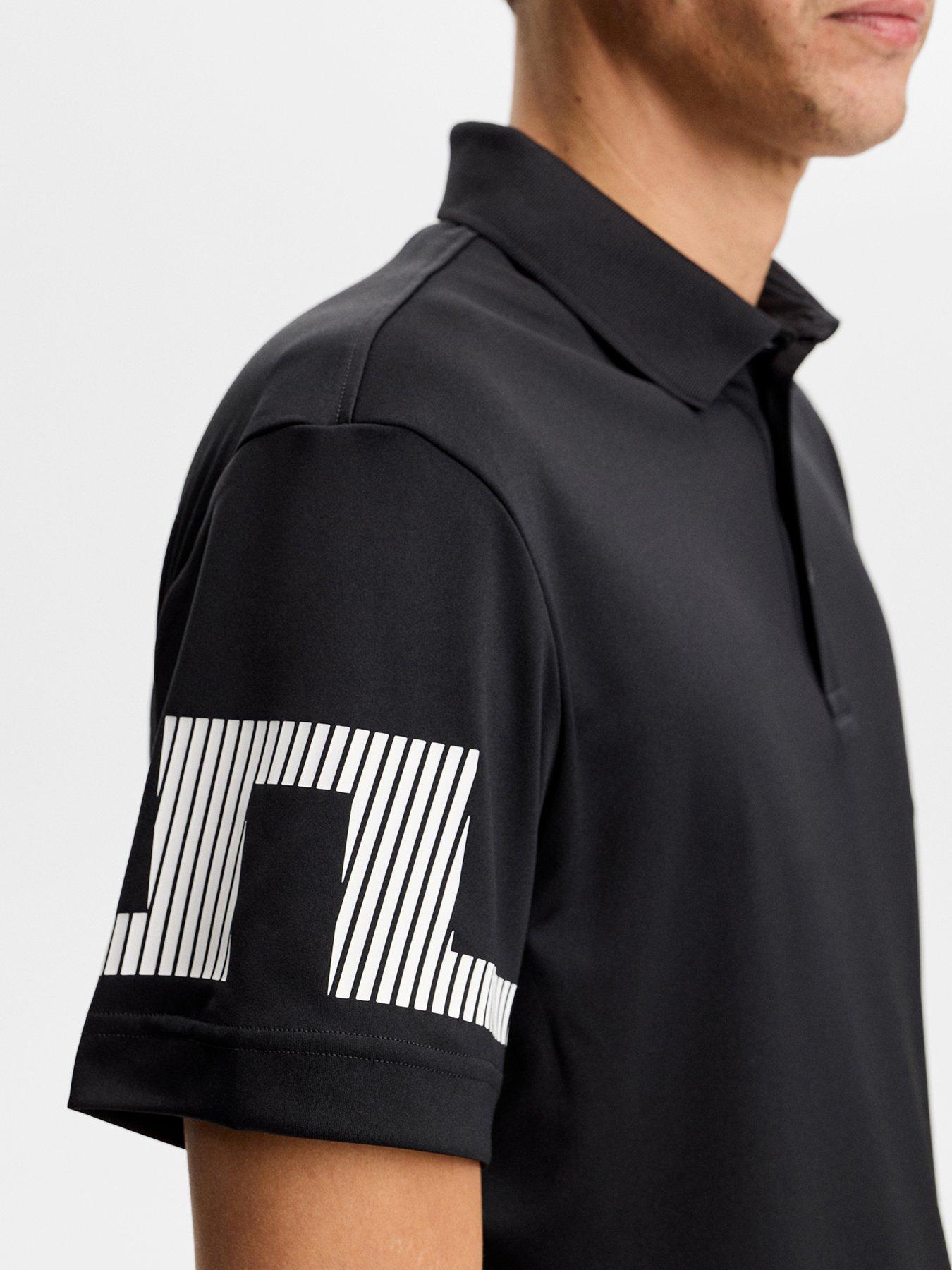 Image 4 of 5 of J LINDEBERG Mens Golf Heath Polo - Black