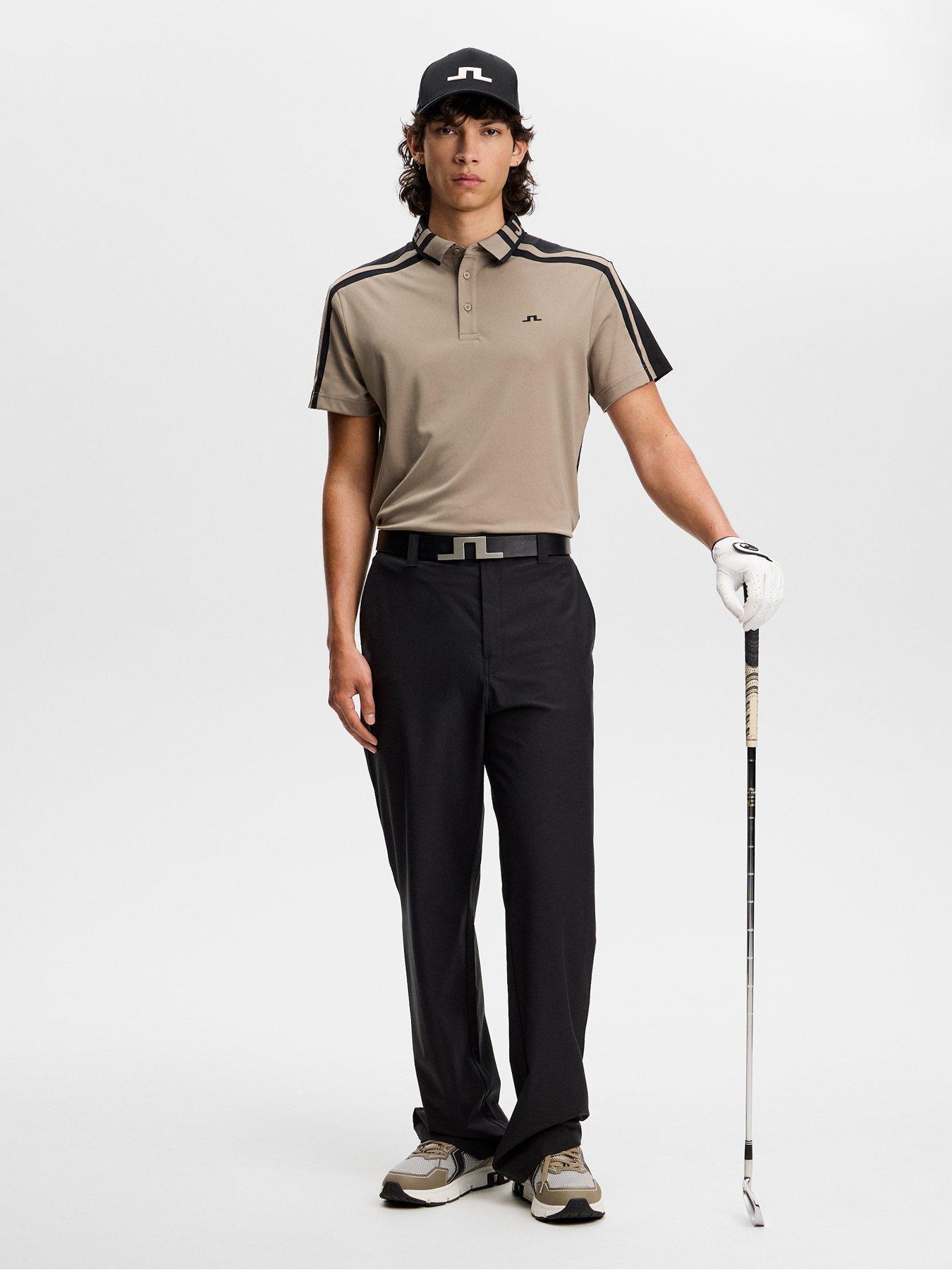 Image 3 of 5 of J LINDEBERG Mens Golf Bozak Polo - Brown