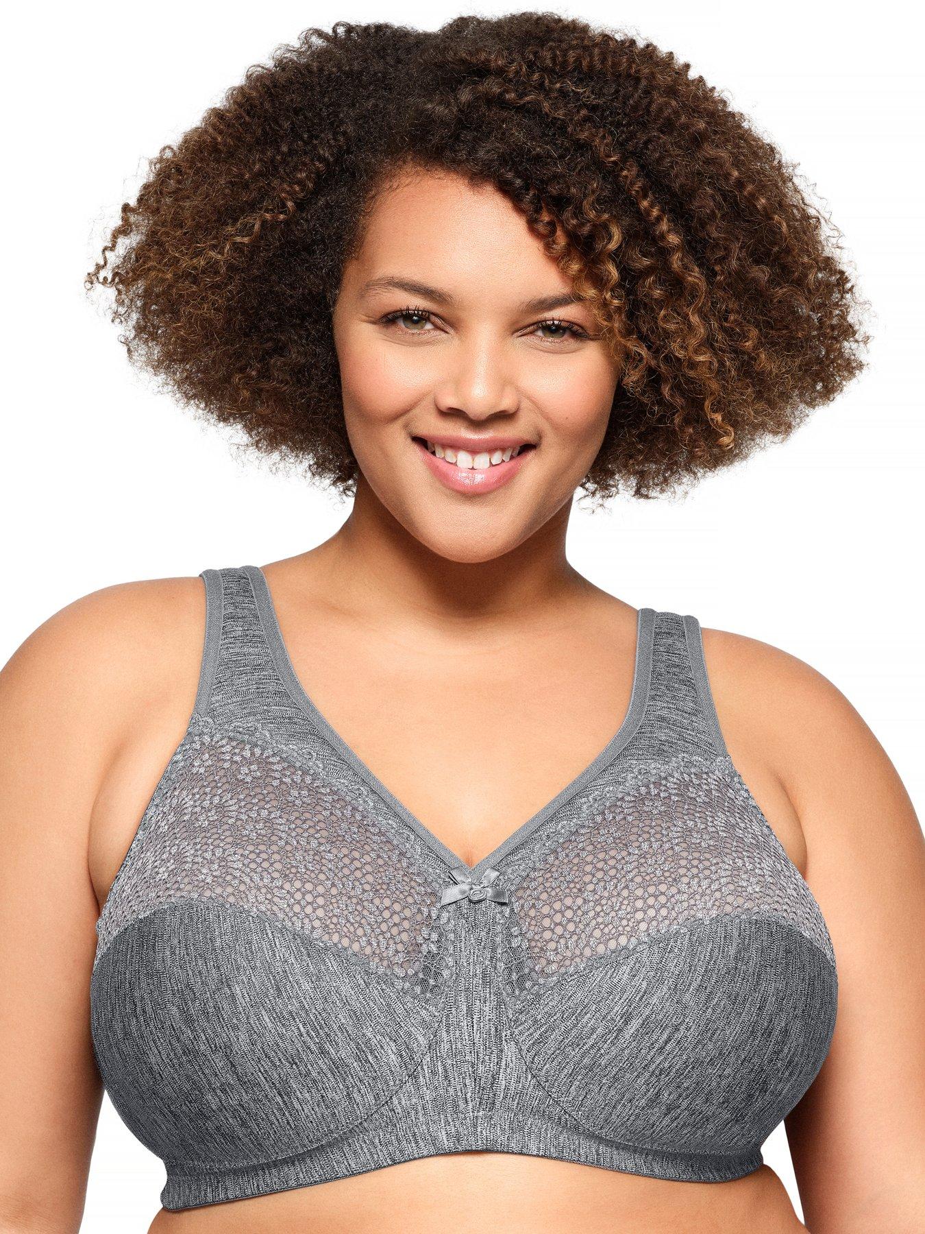 Glamorise 1064 Magic Lift Bra - Gray Heather