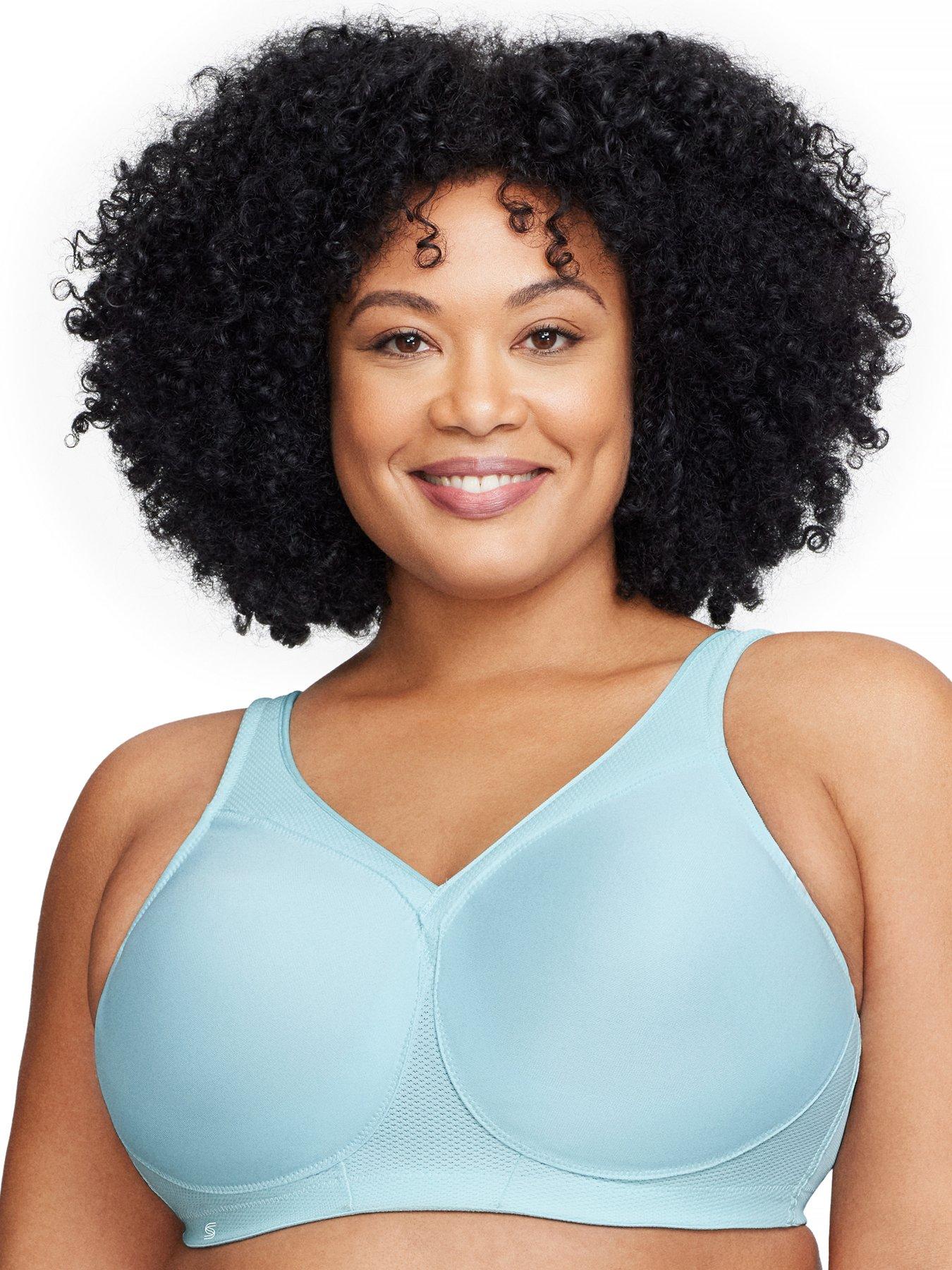 Image 1 of 6 of Glamorise Glamorise 1006 Sport Bra (second Sizes) - Frosted Aqua