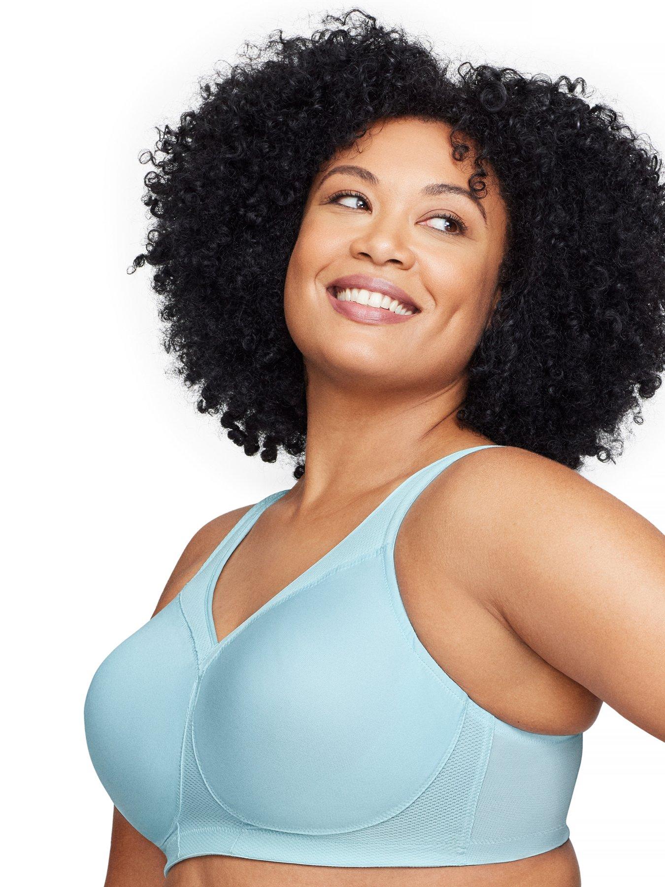 Image 3 of 6 of Glamorise Glamorise 1006 Sport Bra (second Sizes) - Frosted Aqua