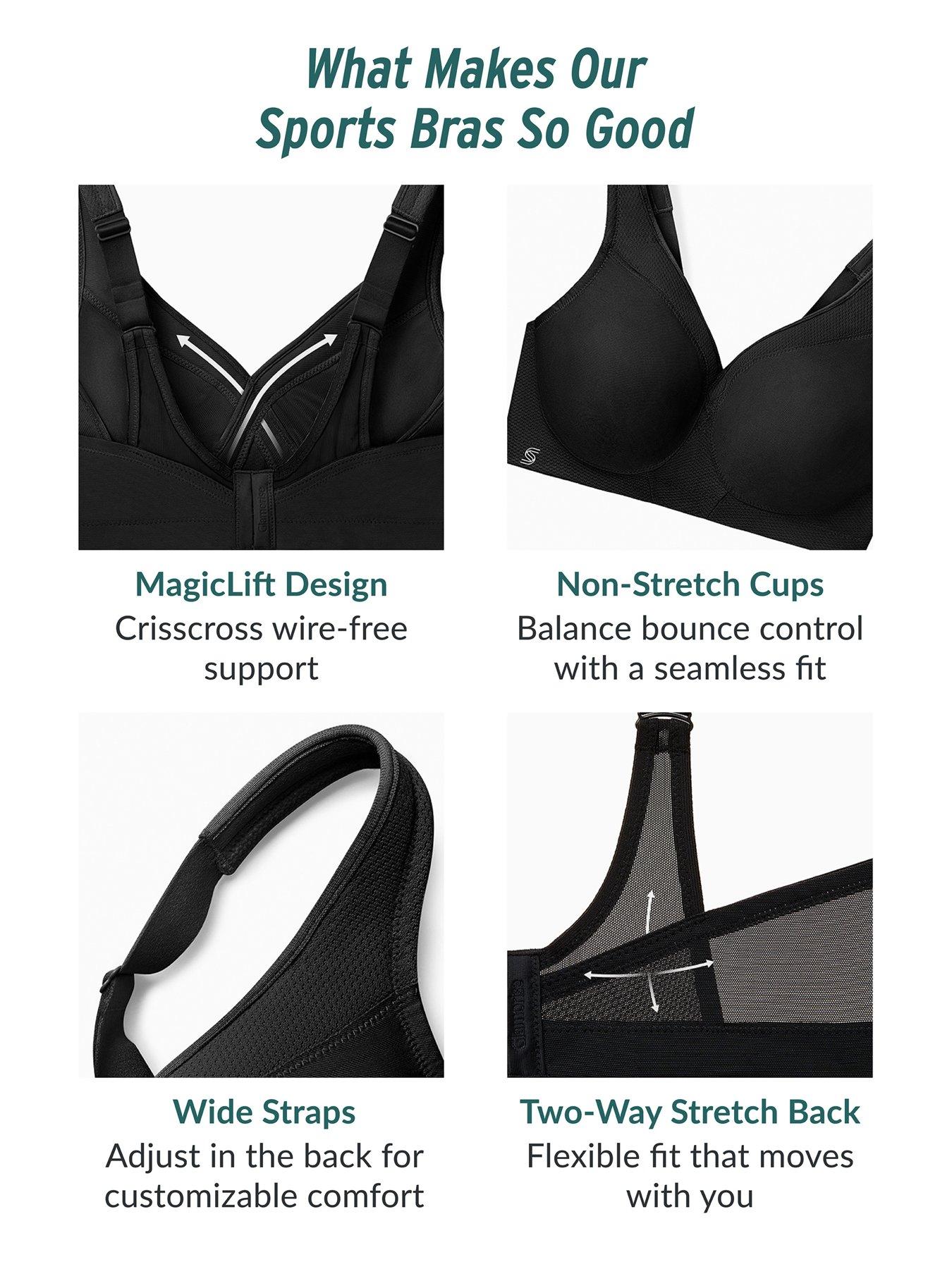 Image 5 of 6 of Glamorise Glamorise 1006 Sport Bra (second Sizes) - Frosted Aqua