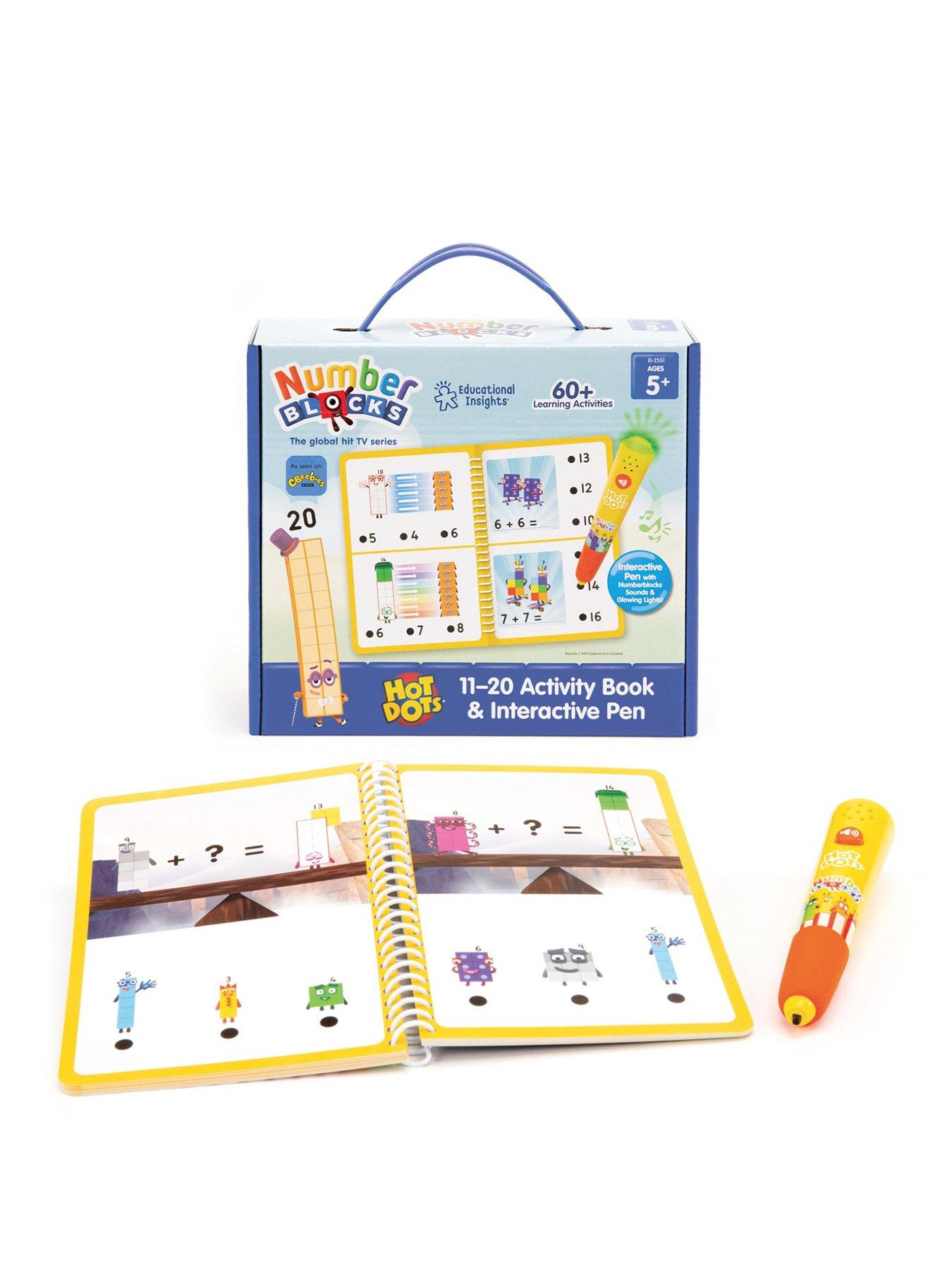 Image 1 of 7 of LEARNING RESOURCES Hot Dots Numberblocks 11-20 Activity Book &amp; Interactive Pen