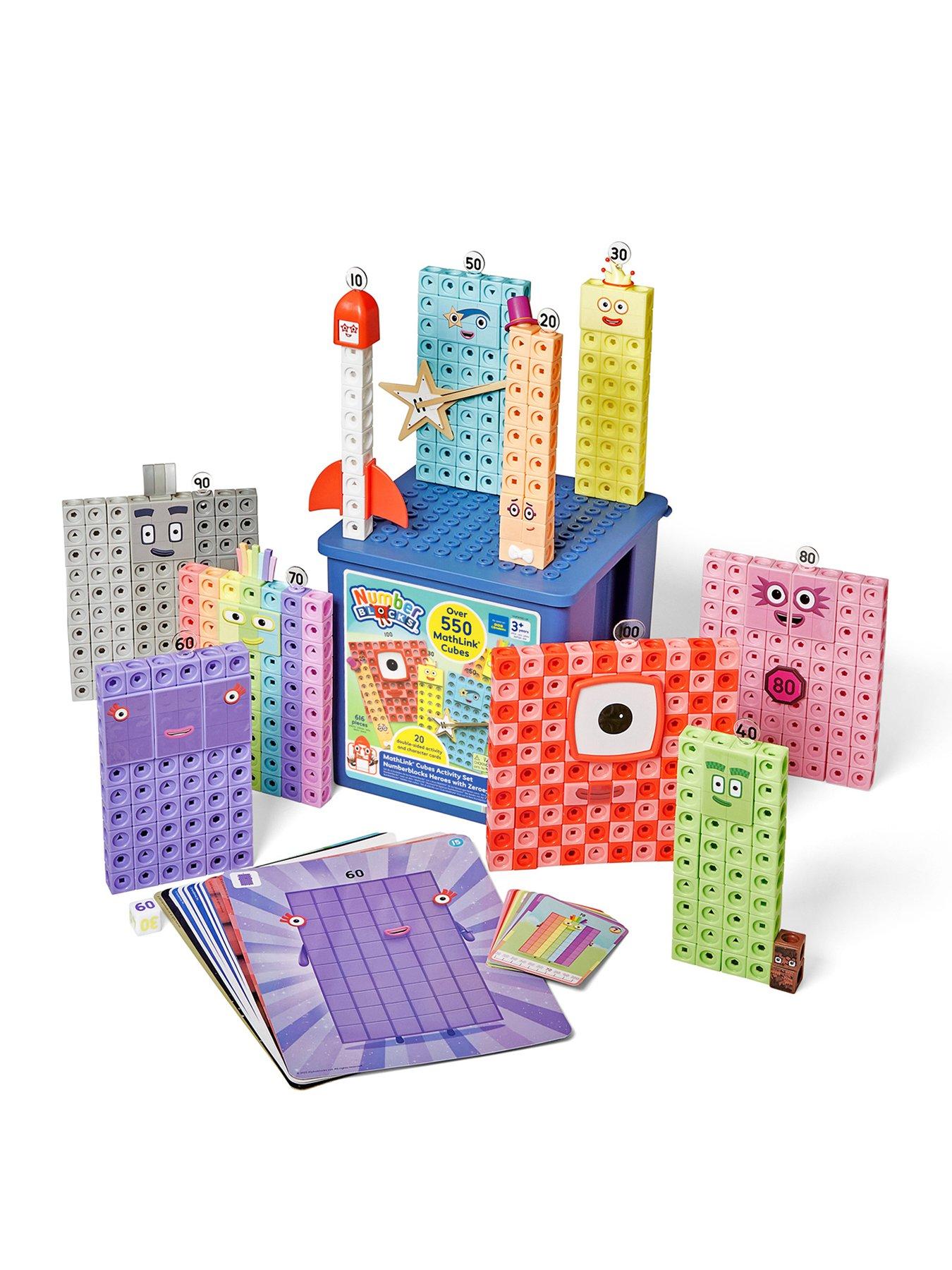 LEARNING RESOURCES Numberblocks MathLink Cubes Activity Set Heroes with Zeroes