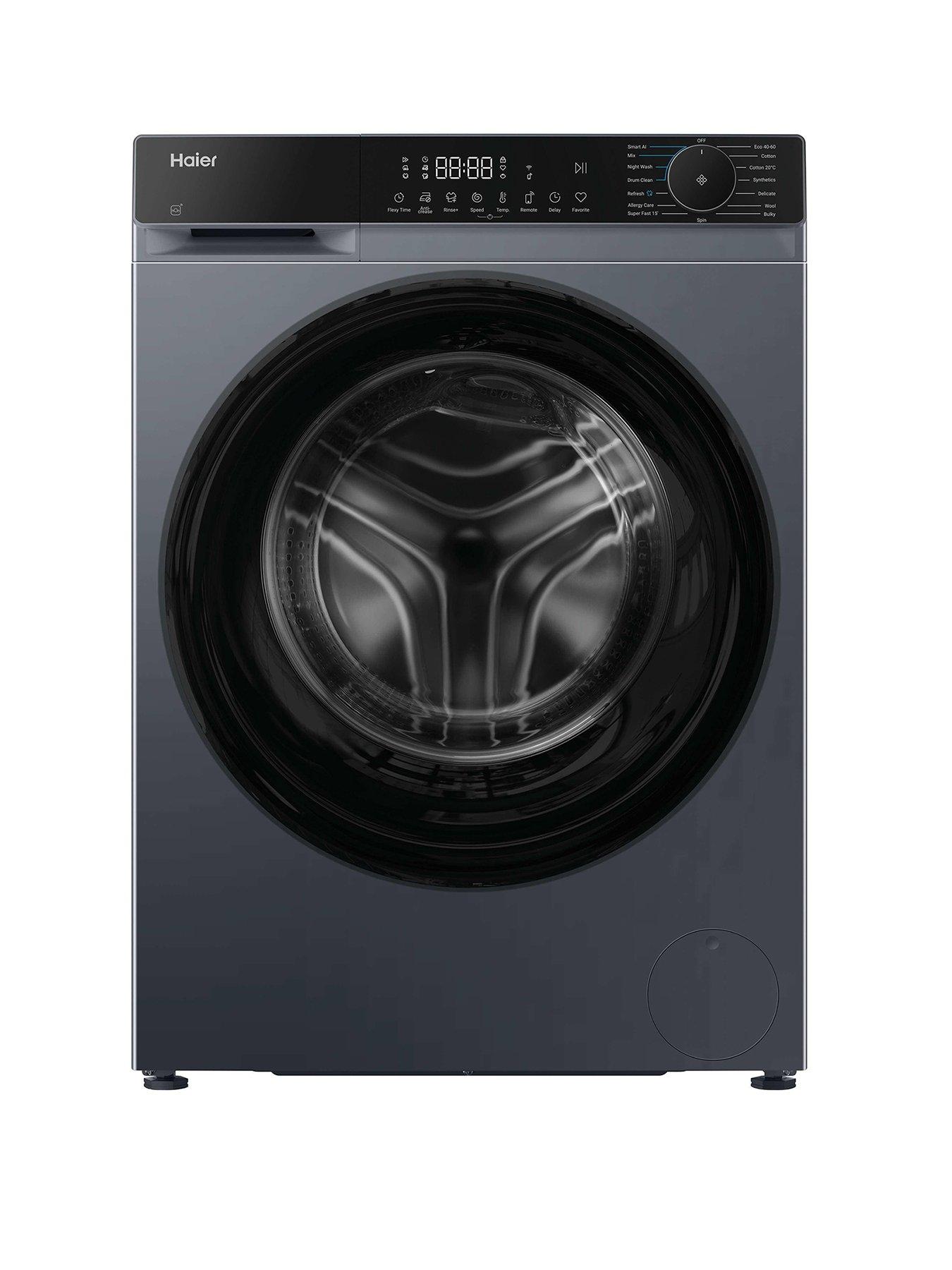 Image 1 of 7 of Haier X Series 5 HW90BP14357GTUUK 9kg Washing Machine with 1400 rpm spin, WiFi Connected, A Rated - Graphite