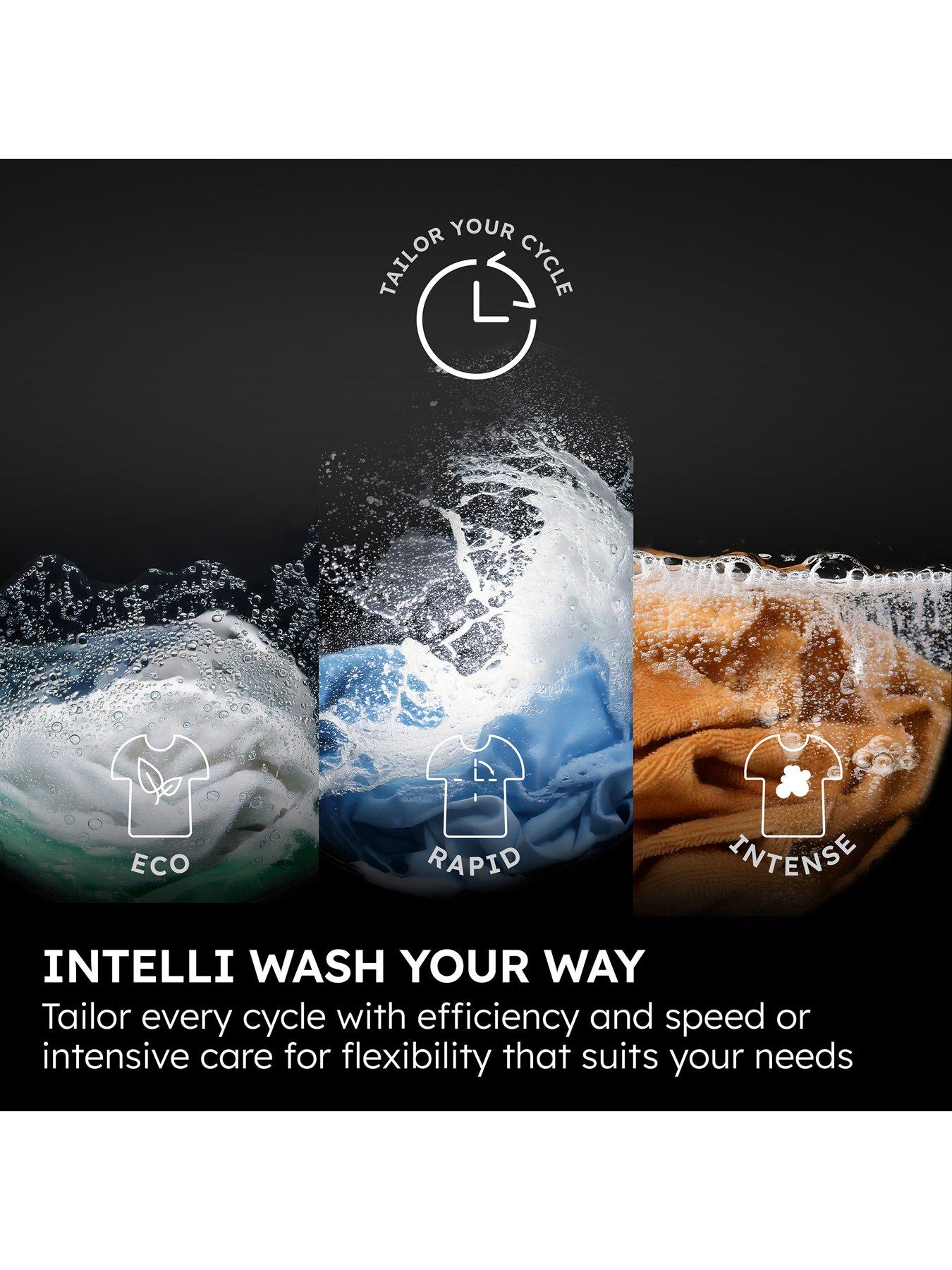 Image 3 of 7 of Haier X Series 5 HW90BP14357GTUUK 9kg Washing Machine with 1400 rpm spin, WiFi Connected, A Rated - Graphite