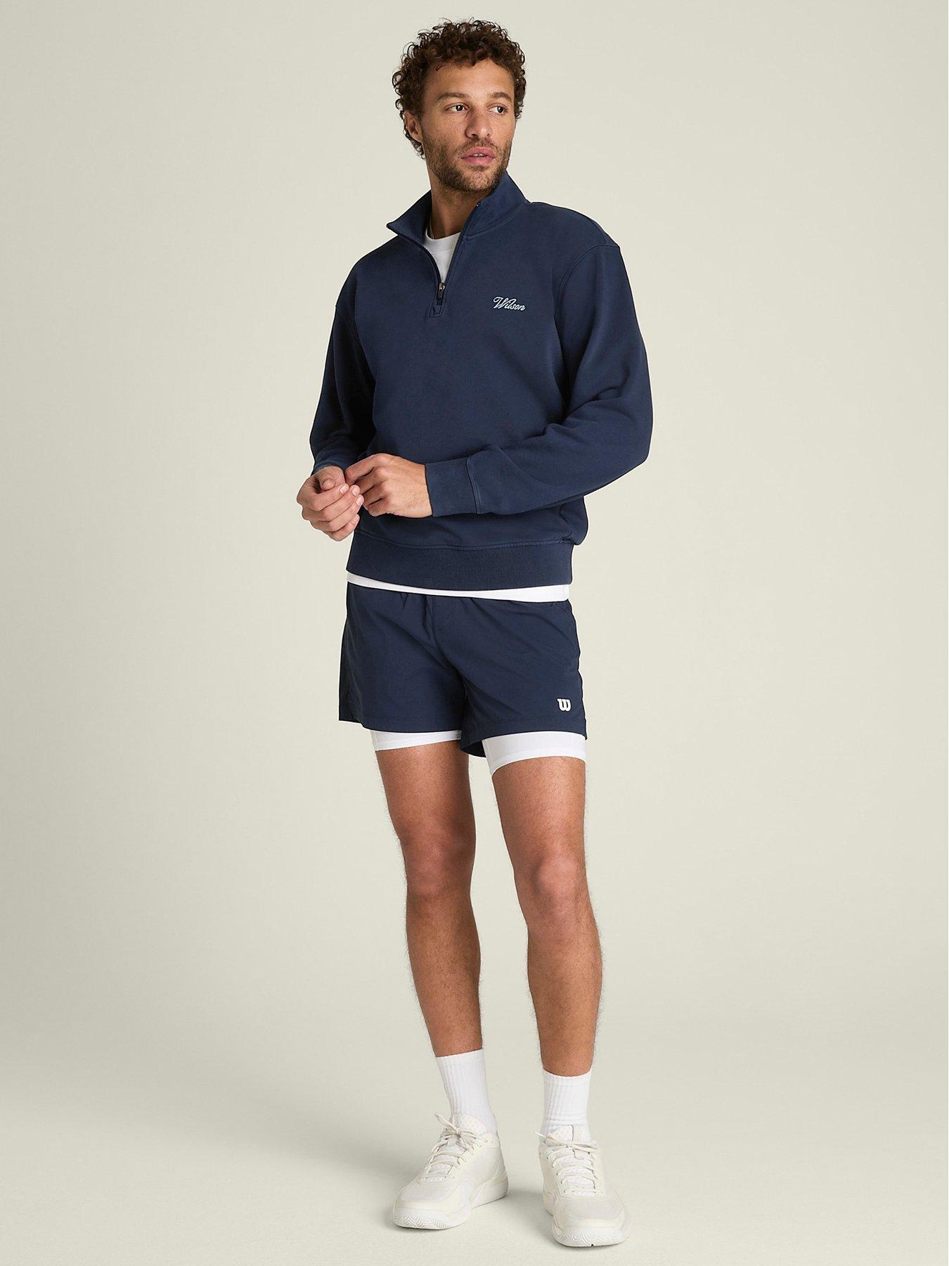 Image 3 of 4 of Wilson Mens Playstate Quarter-Zip Sweatshirt - Navy