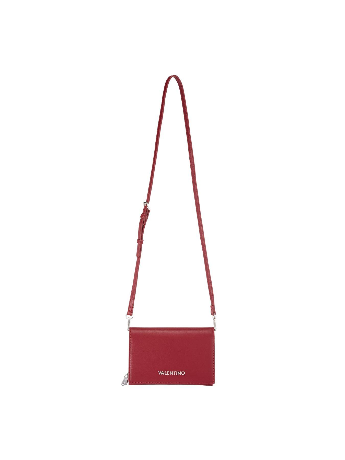 Image 4 of 6 of Valentino Logo Detail Crossbody Wallet Bag - Red