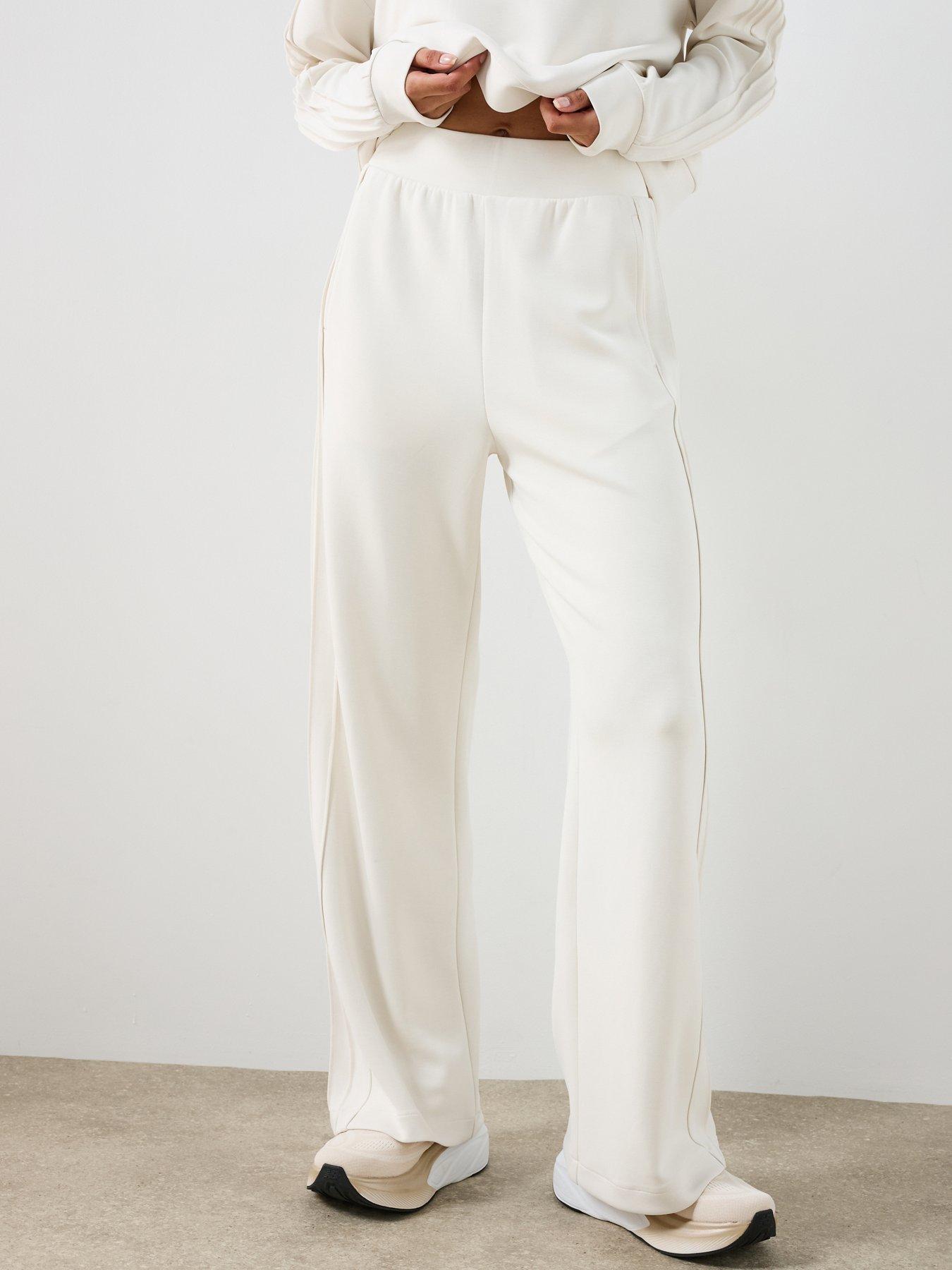 Sweaty Betty Womens Training Sand Wash Wide Leg Pintuck Trouser - Beige