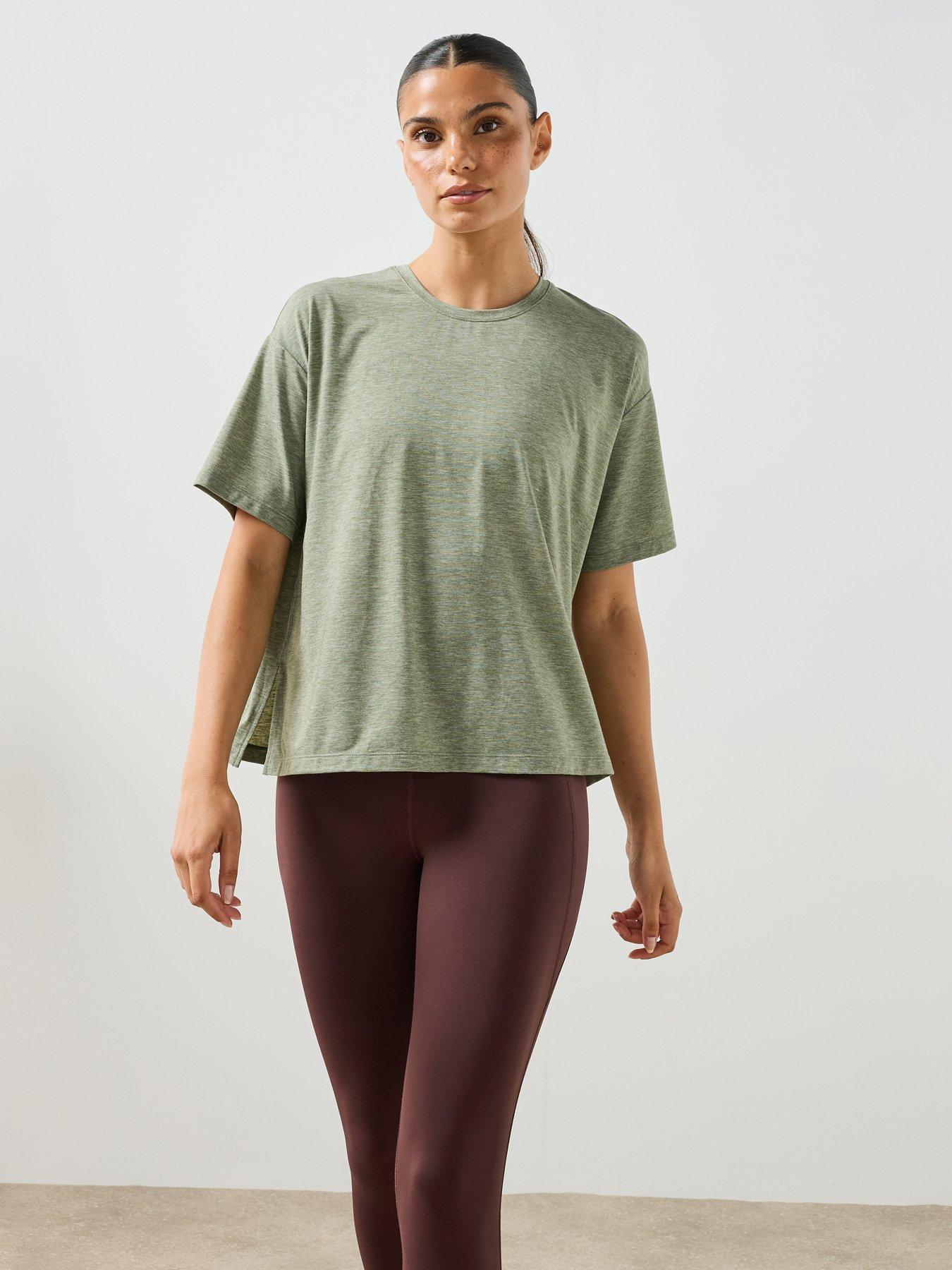 Sweaty Betty Womens Training Soft Flow Studio Longline T-Shirt - Green