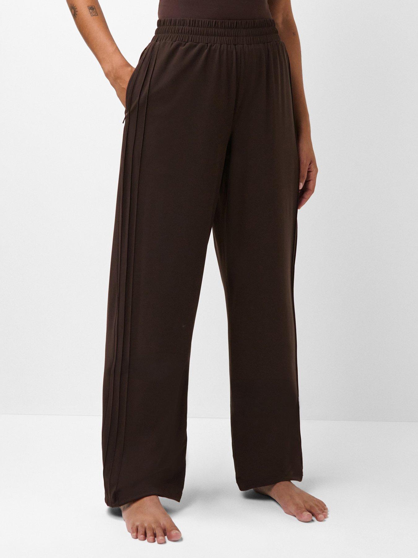 Sweaty Betty Power On Studio Wide Leg Trouser - Brown
