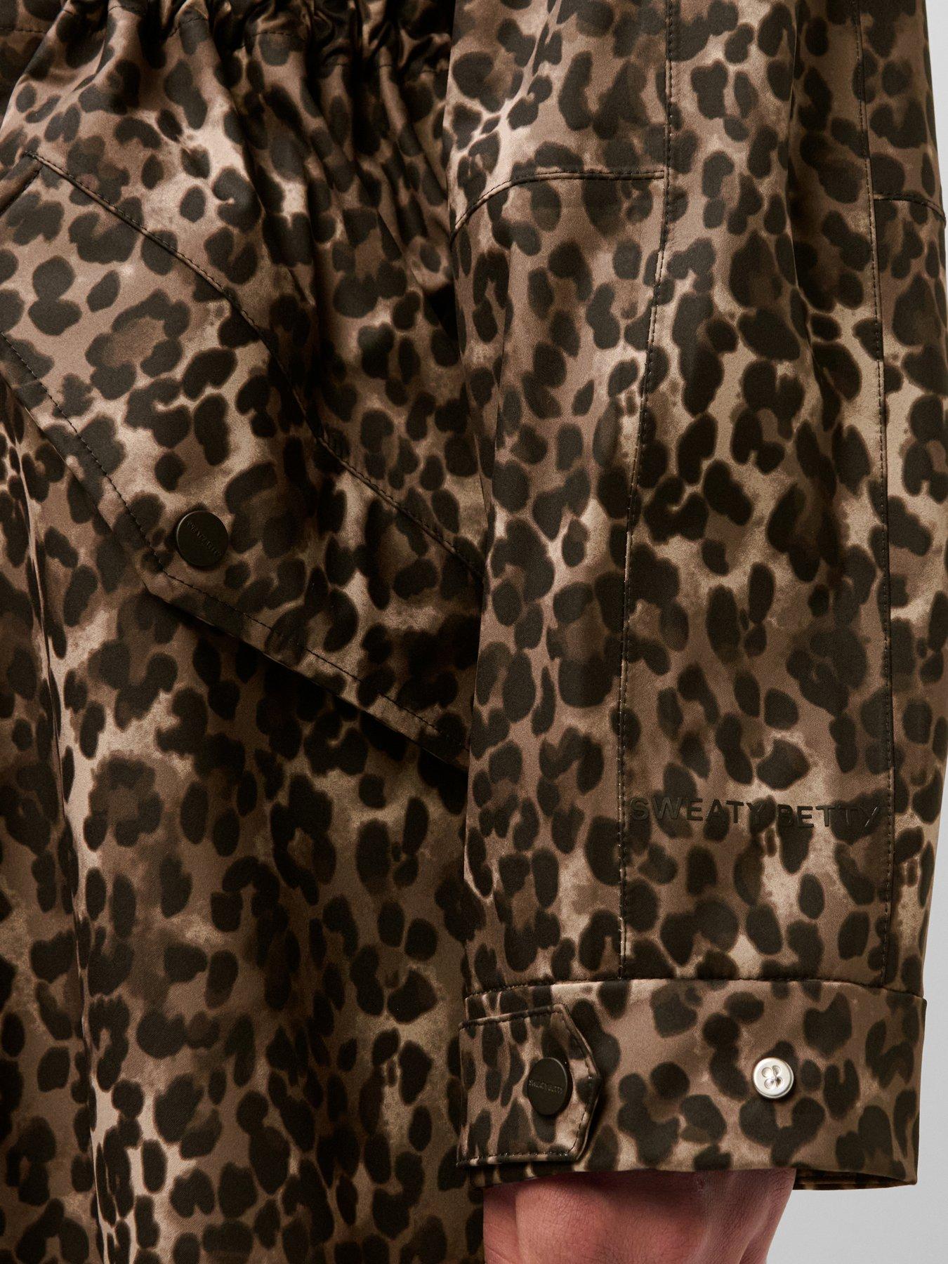 Image 5 of 5 of Sweaty Betty Womens Motion Waterproof Longline Parka - Brown
