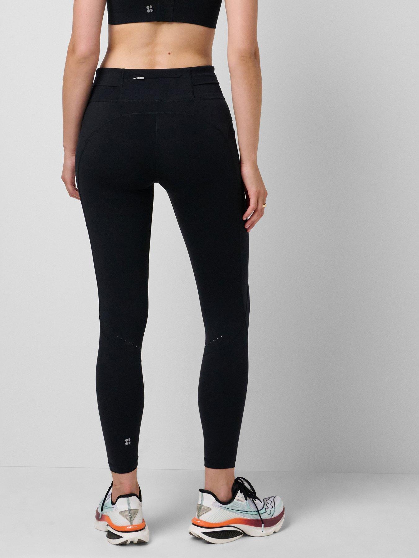 Image 2 of 6 of Sweaty Betty Womens Running Runner's High 7/8 Leggings - Black