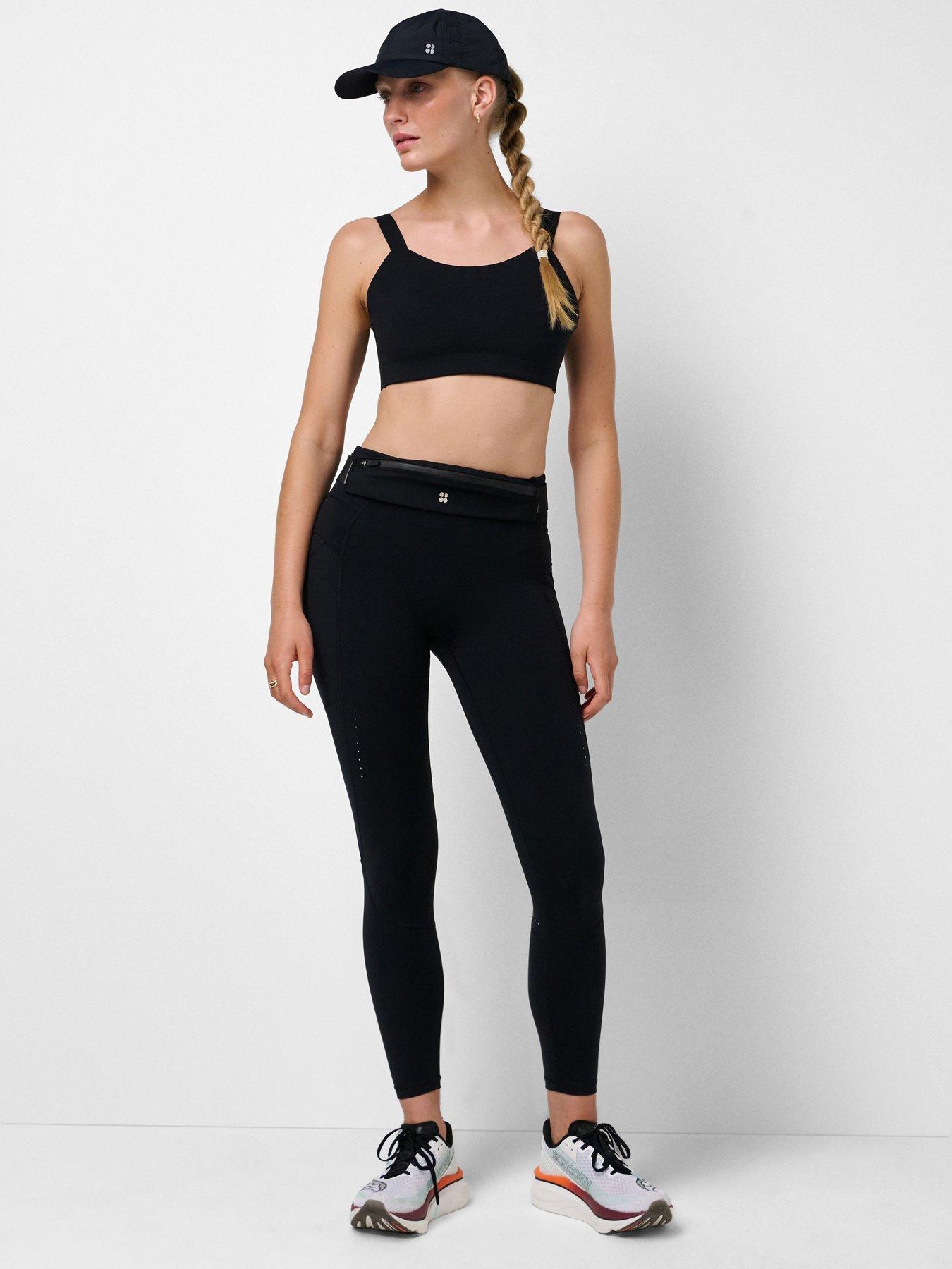 Image 3 of 6 of Sweaty Betty Womens Running Runner's High 7/8 Leggings - Black