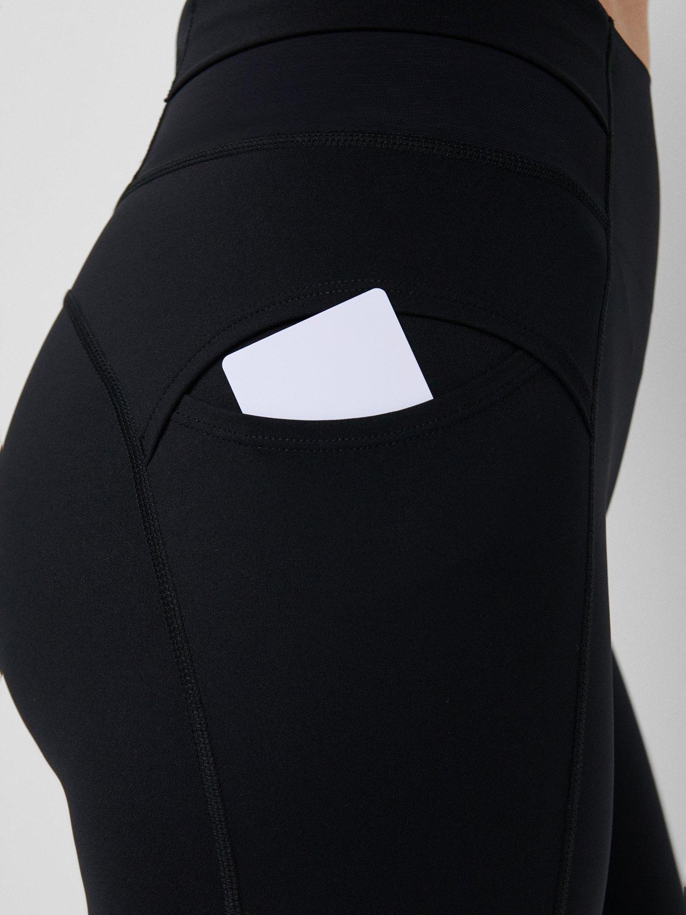 Image 6 of 6 of Sweaty Betty Womens Running Runner's High 7/8 Leggings - Black