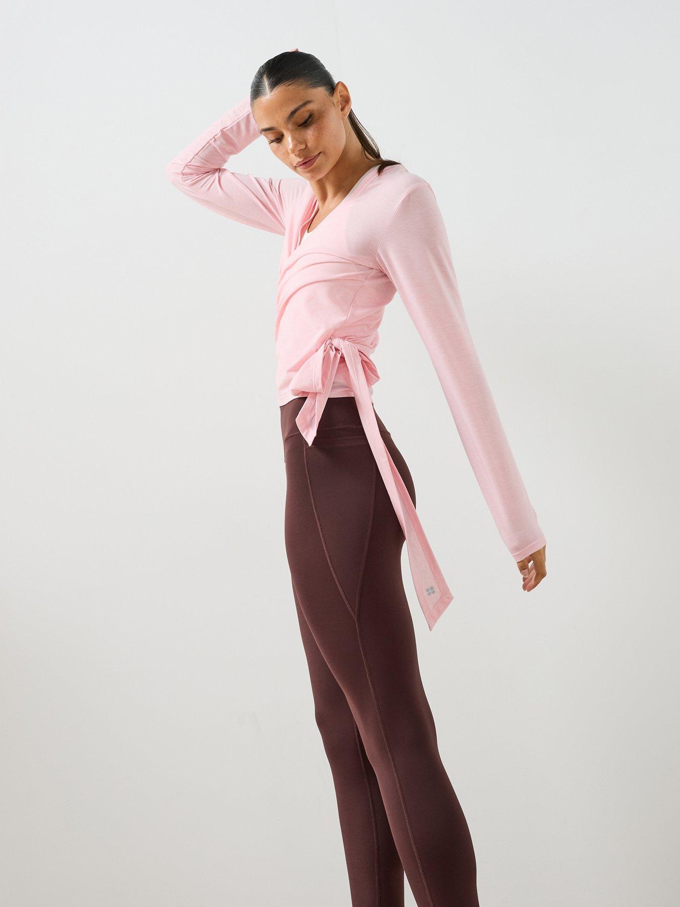 Sweaty Betty Soft Flow Studio Wear Your Way Long Sleeve Top - Pink