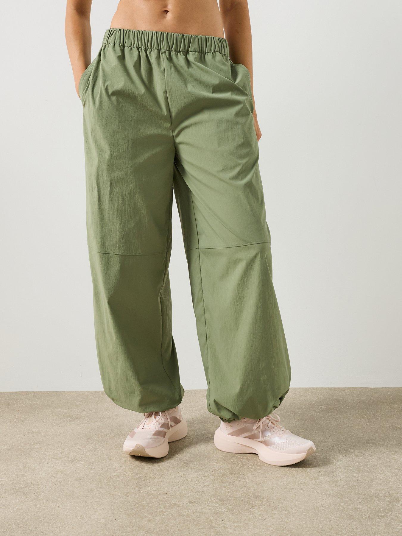 Image 1 of 6 of Sweaty Betty Womens Wide Leg Elasticated Waist Joggers - Green