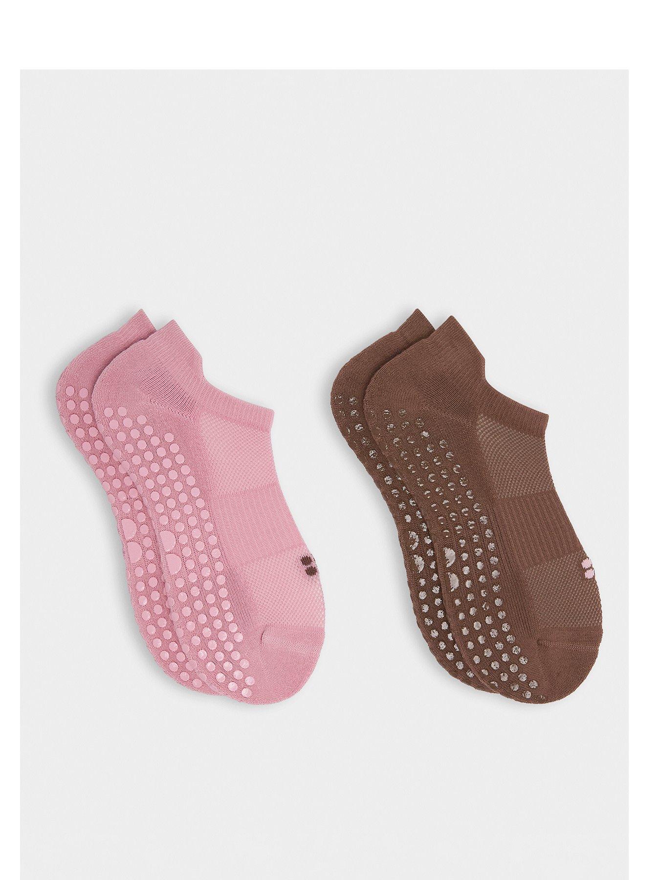 Image 1 of 3 of Sweaty Betty Women's Trainer Gripper Socks 2 Pack - Multi