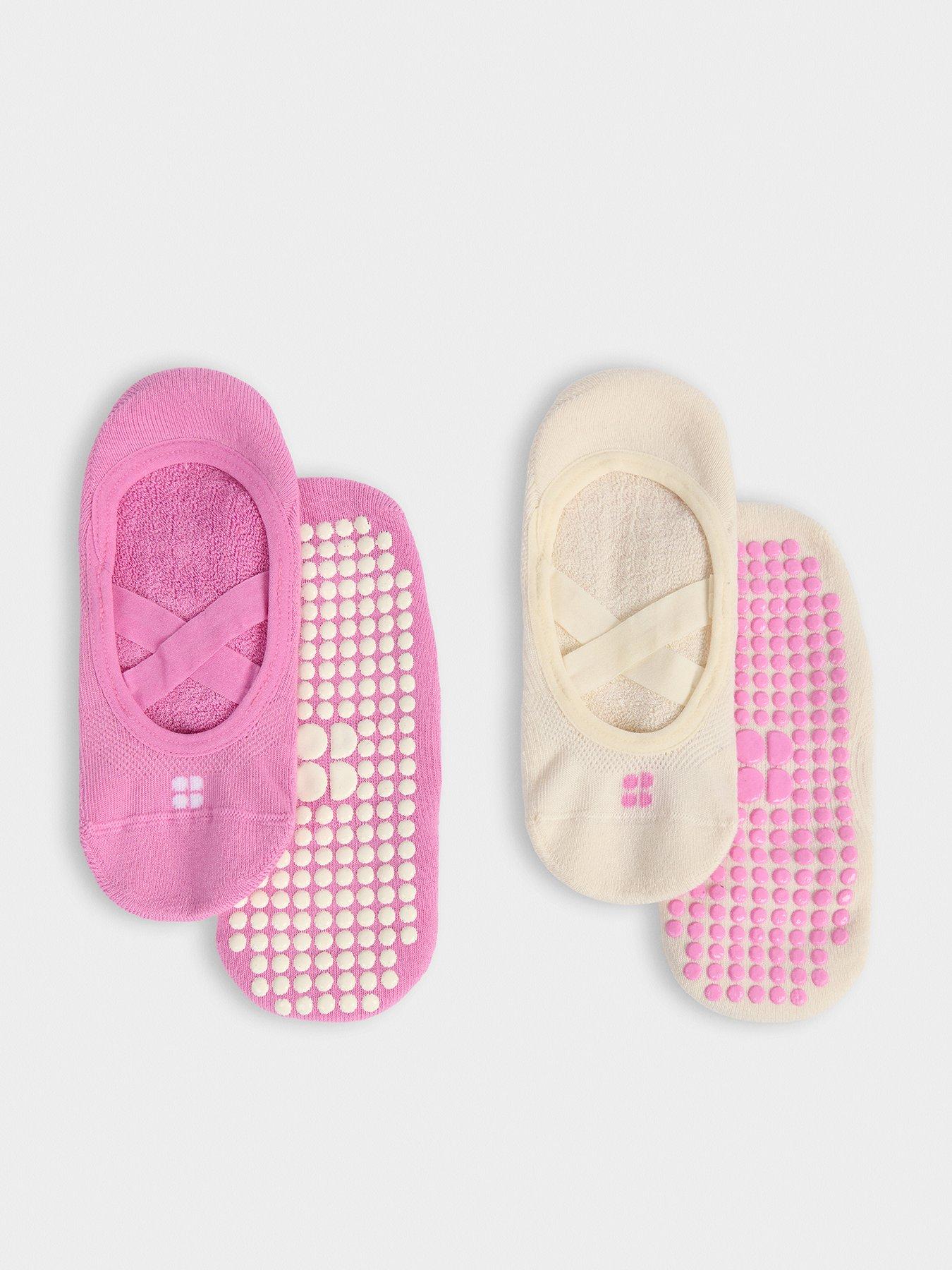 Sweaty Betty Womens Training Ballet Gripper Socks 2 Pack - Pink