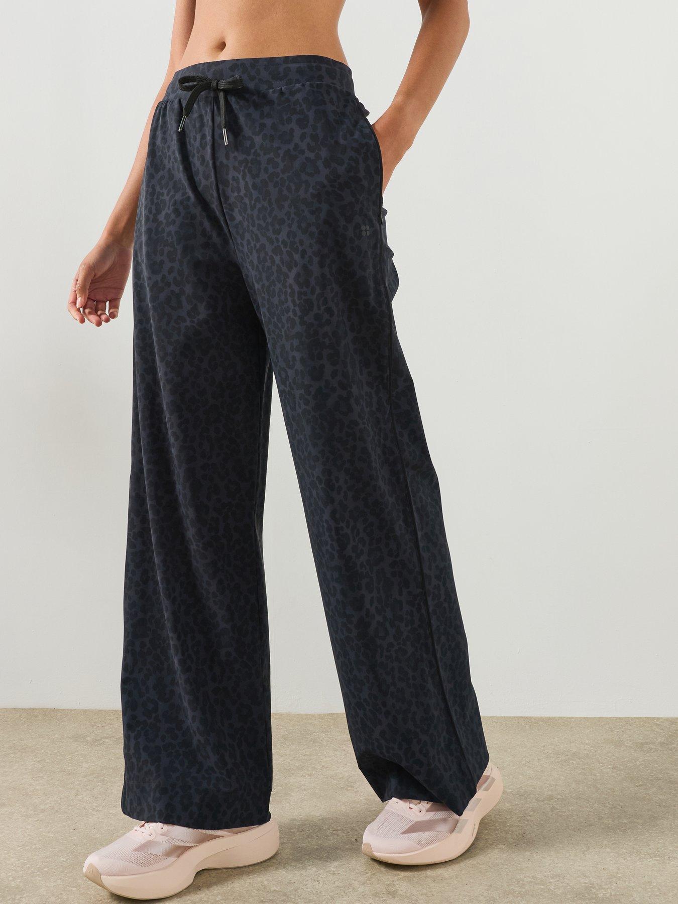 Sweaty Betty Womens Training Explorer Wide Leg 30 Inch Trouser - Black