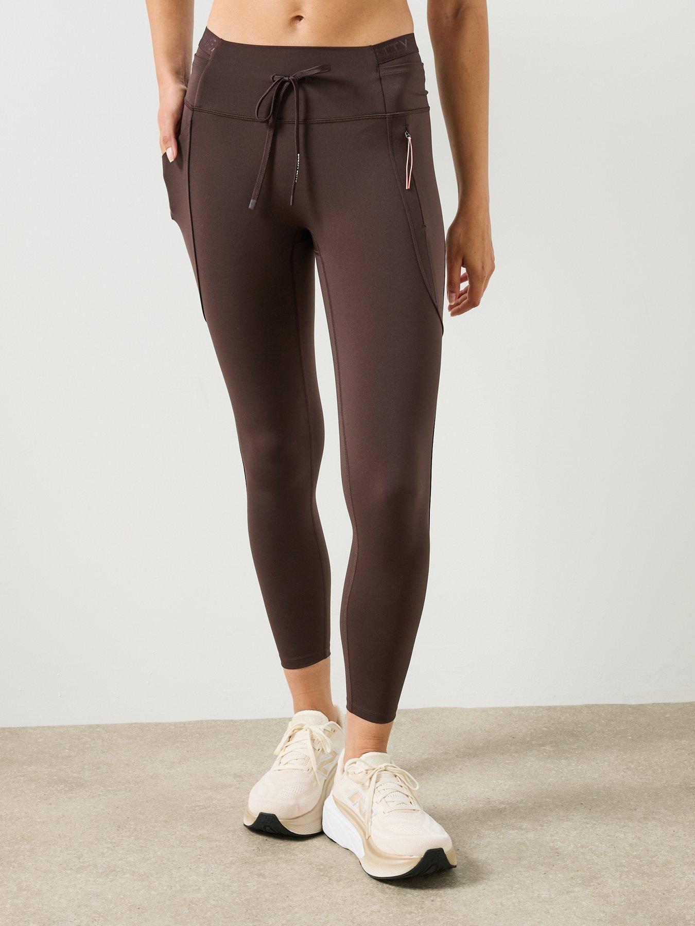 Sweaty Betty Womens Training Sand Wash Half Zip Crop Sweatshirt - Brown