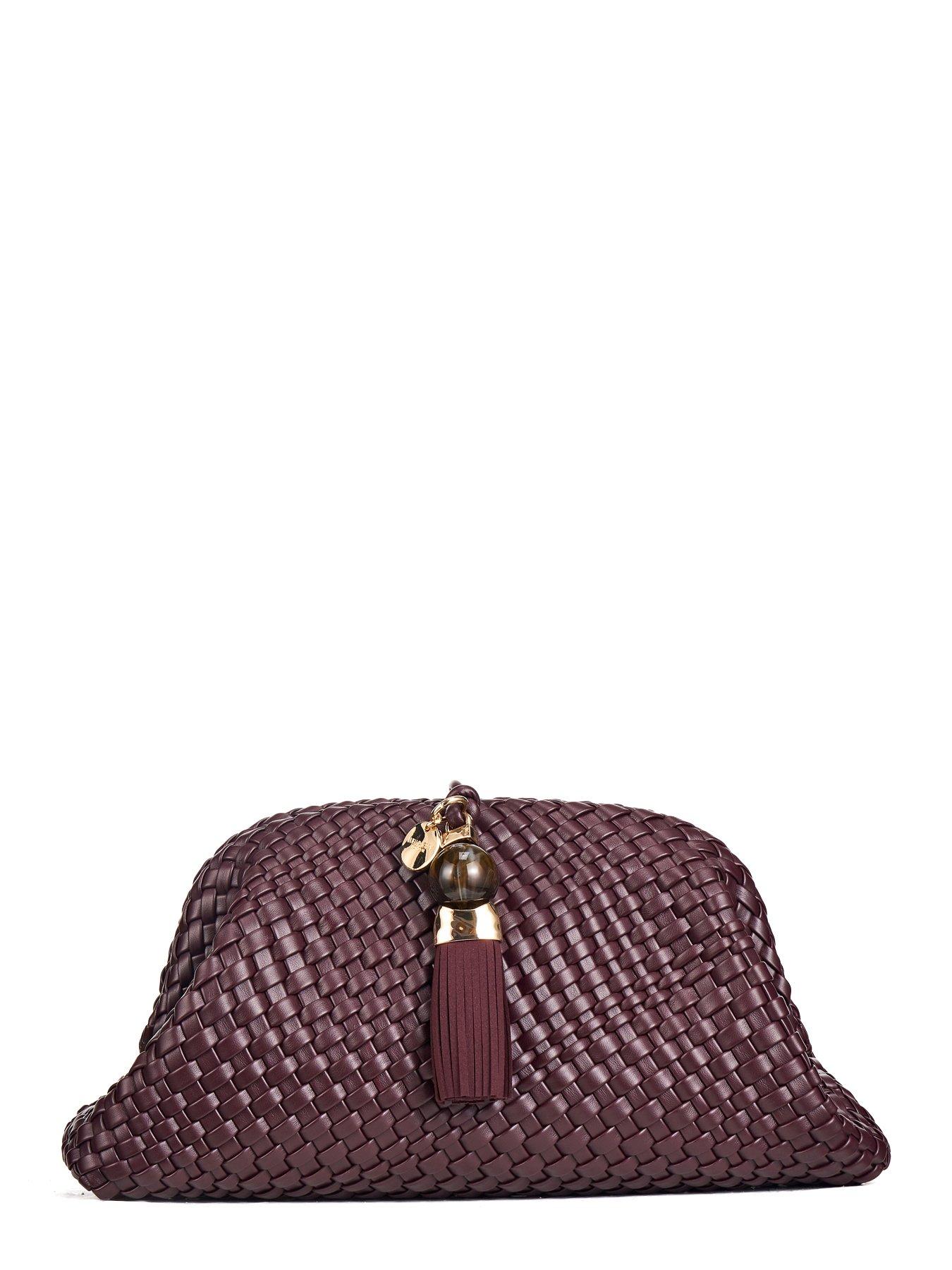Image 2 of 6 of Luella Grey Indigo Oversized Clutch - Black Cherry