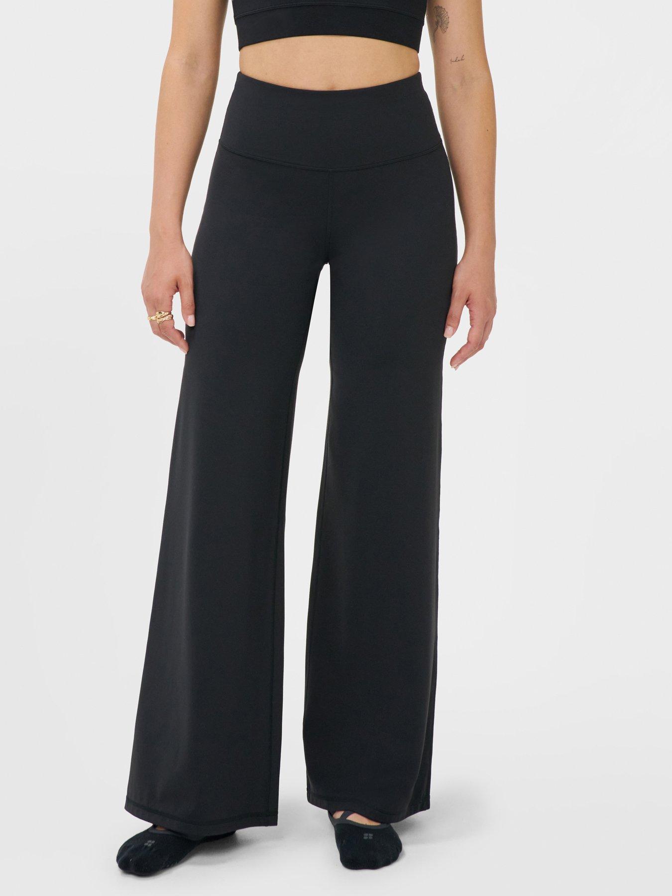 Sweaty Betty Super Soft Wide Leg Trouser - Black