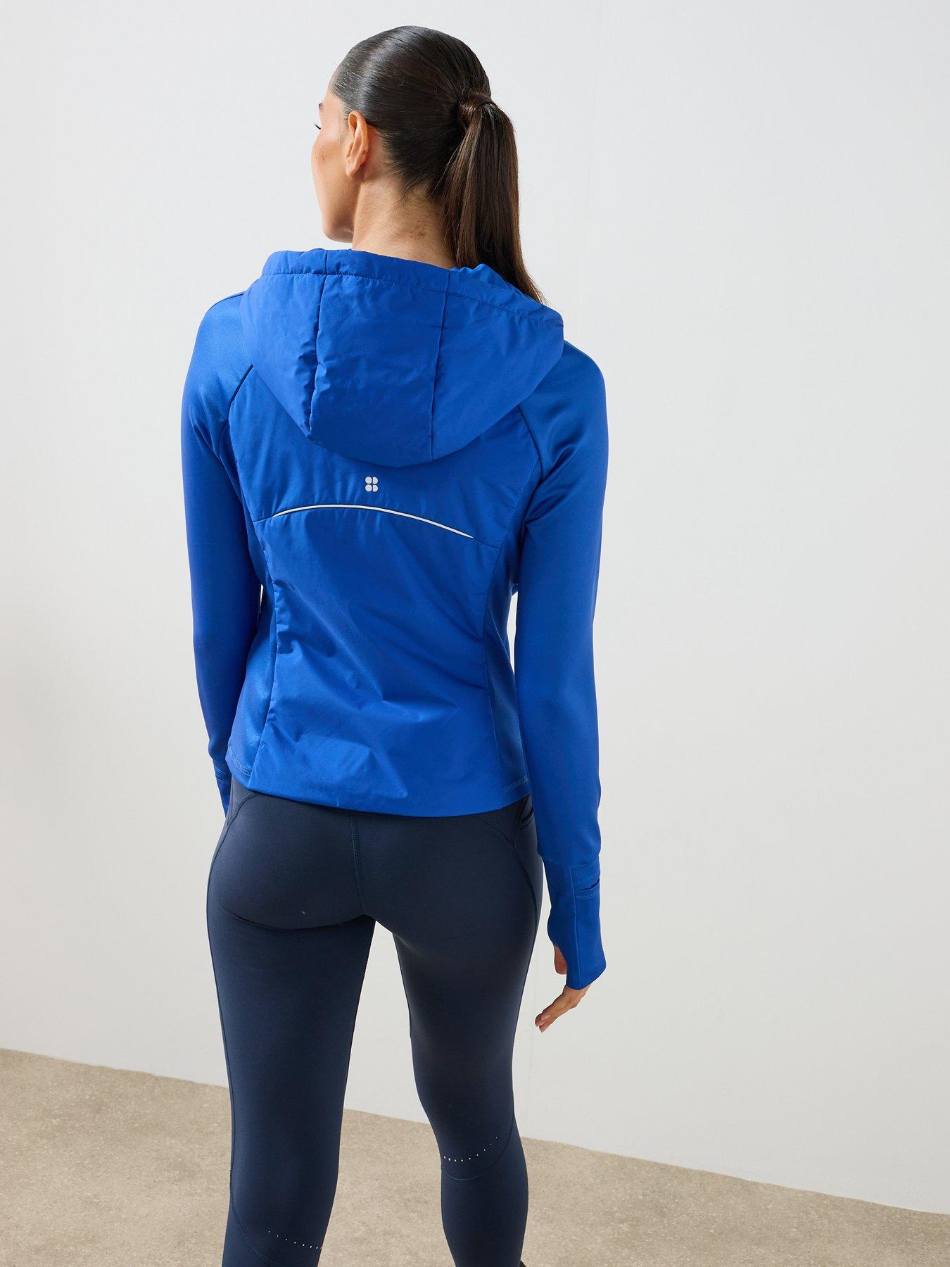 Image 2 of 6 of Sweaty Betty Womens Running Limitless Run Jacket - Blue