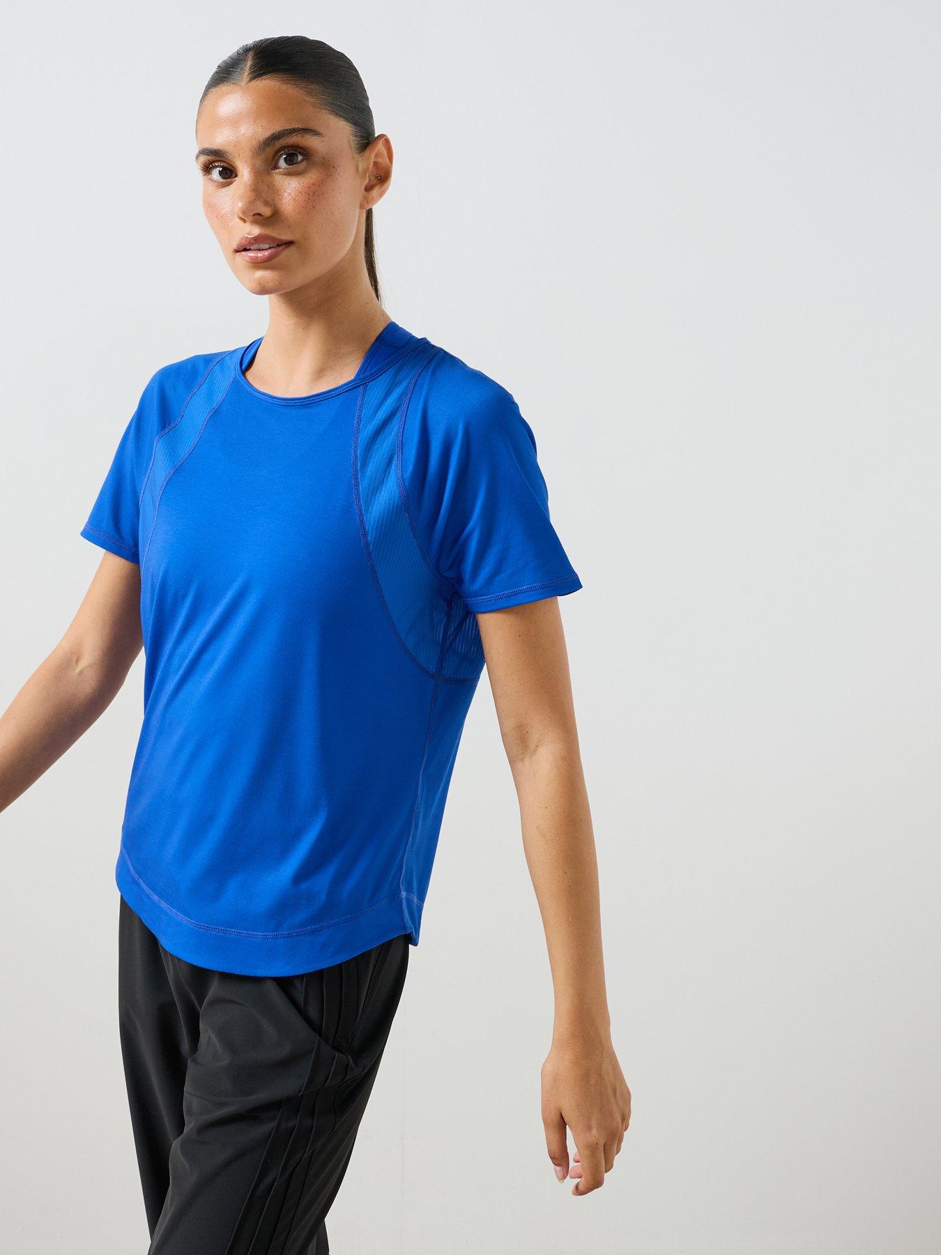 Image 5 of 6 of Sweaty Betty Womens Running Breathe Easy Mesh T-shirt - Blue