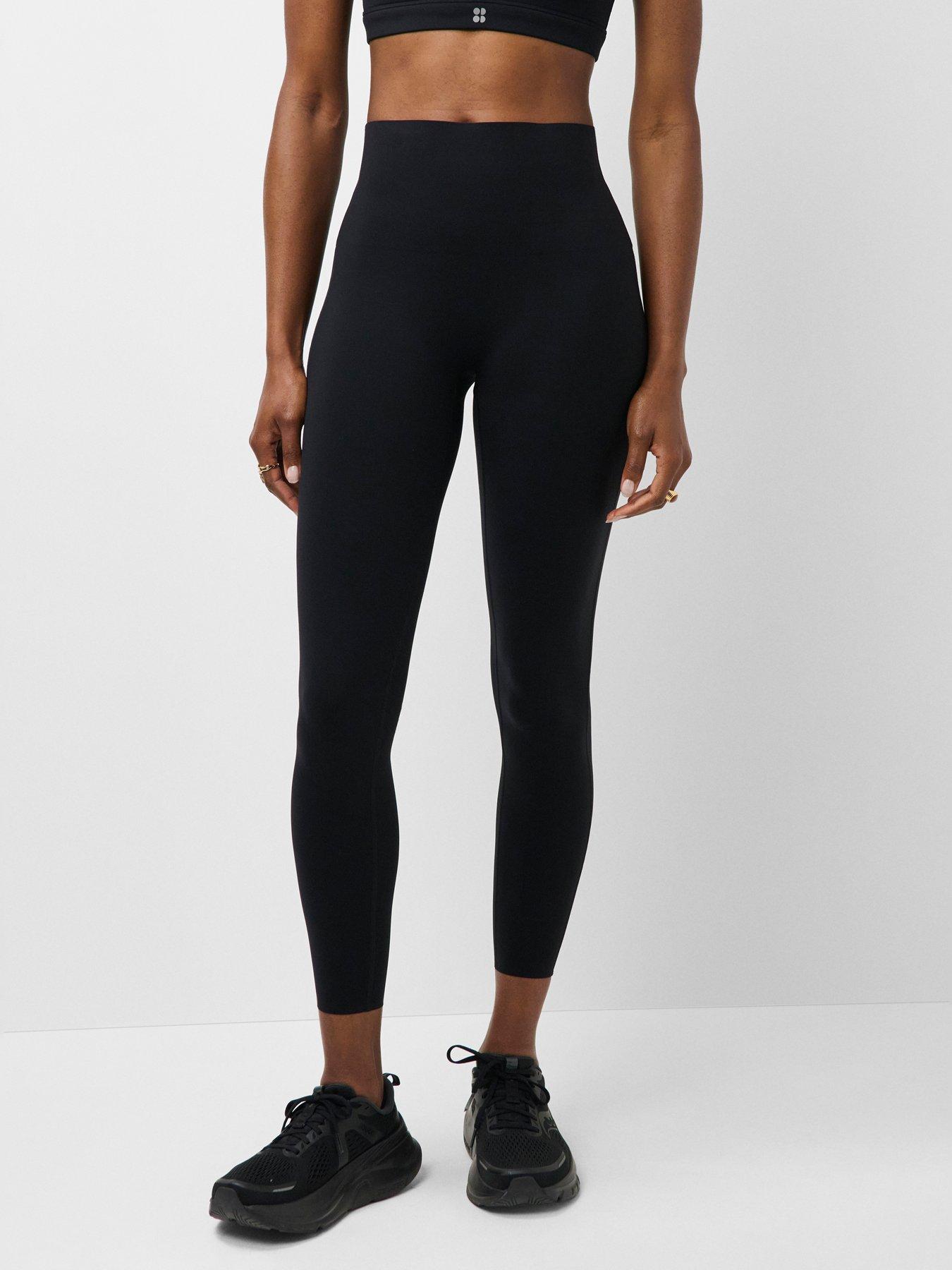 Image 1 of 5 of Sweaty Betty Womens High Rise 7/8 Running Tights - Black