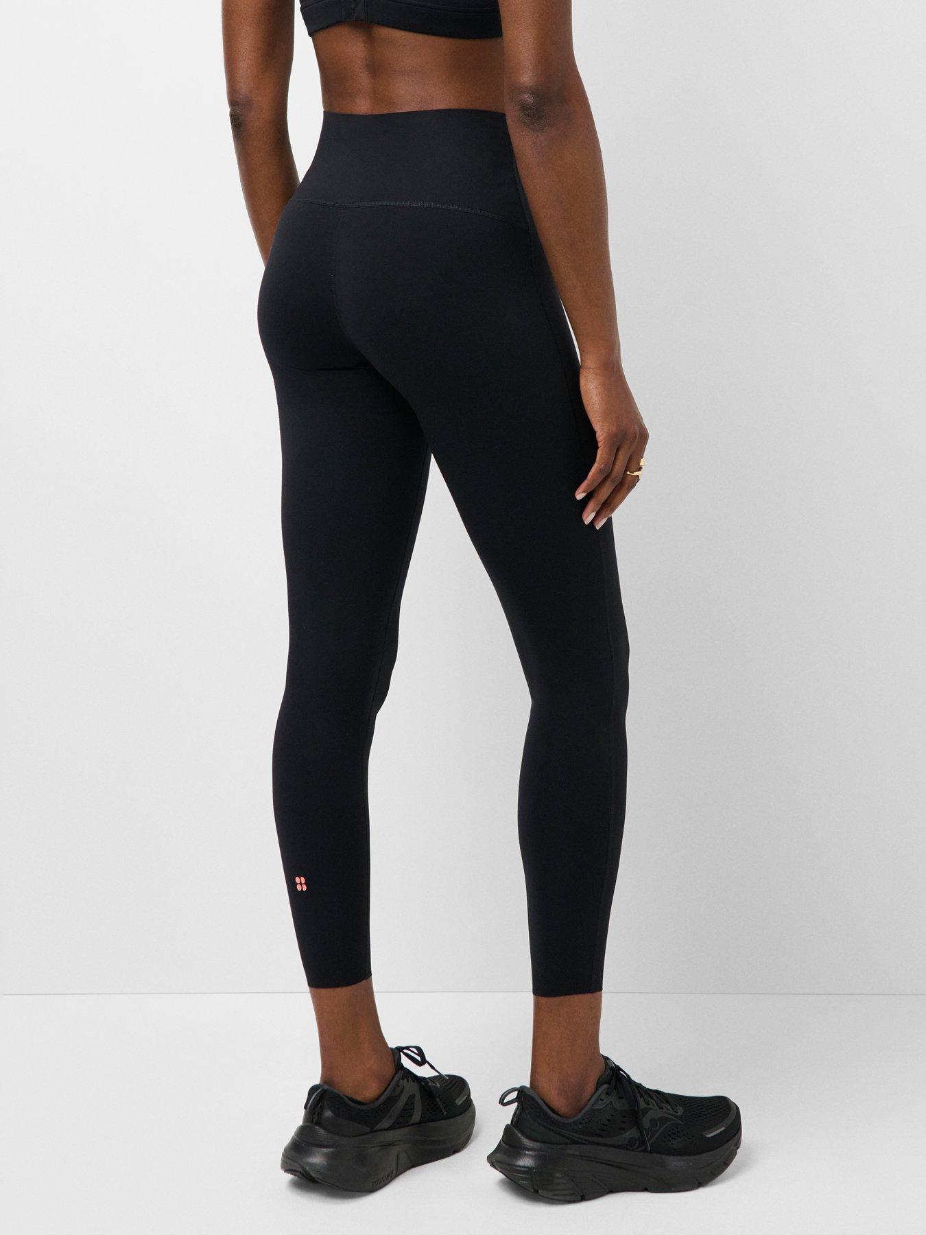 Image 2 of 5 of Sweaty Betty Womens High Rise 7/8 Running Tights - Black