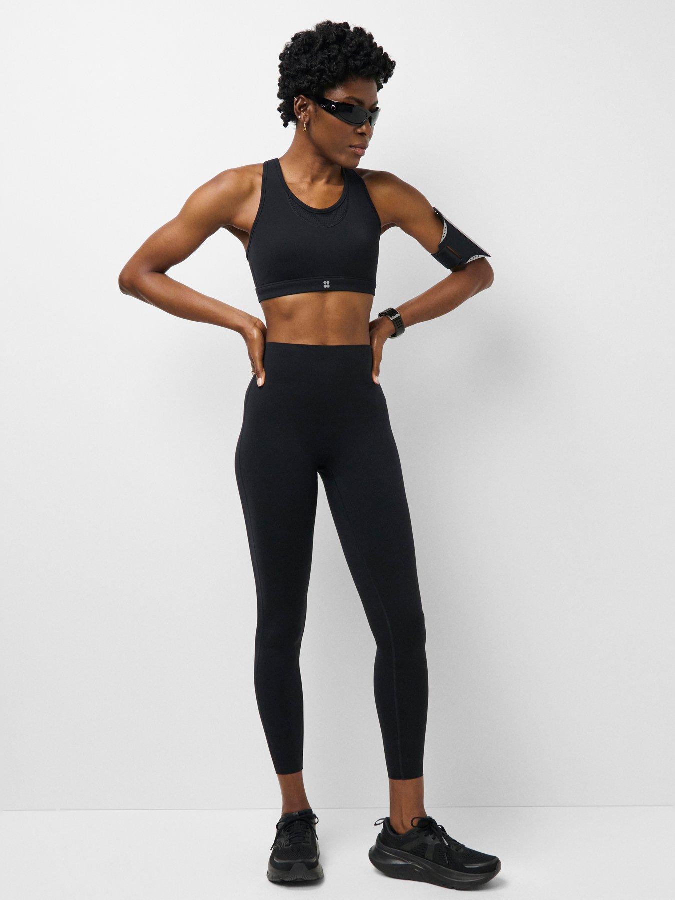 Image 3 of 5 of Sweaty Betty Womens High Rise 7/8 Running Tights - Black