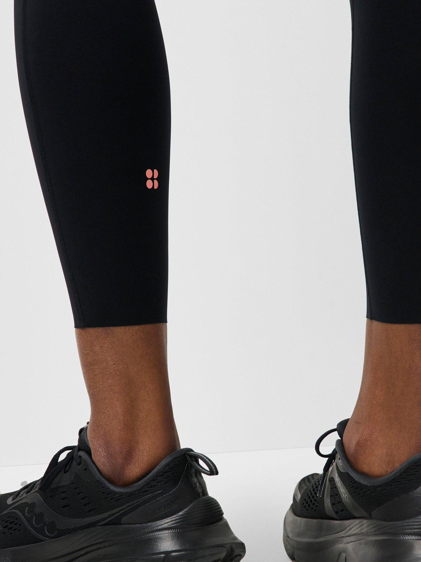 Image 4 of 5 of Sweaty Betty Womens High Rise 7/8 Running Tights - Black