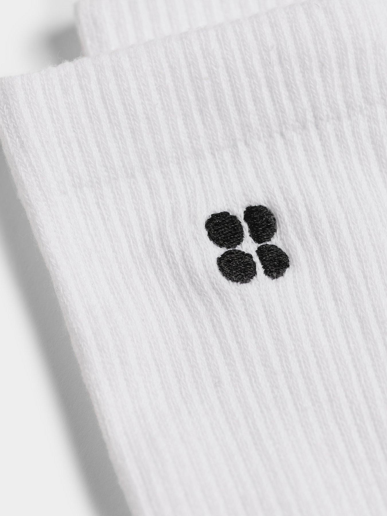 Image 2 of 2 of Sweaty Betty Womens Training Essentials Crew Socks 3 Pack - White