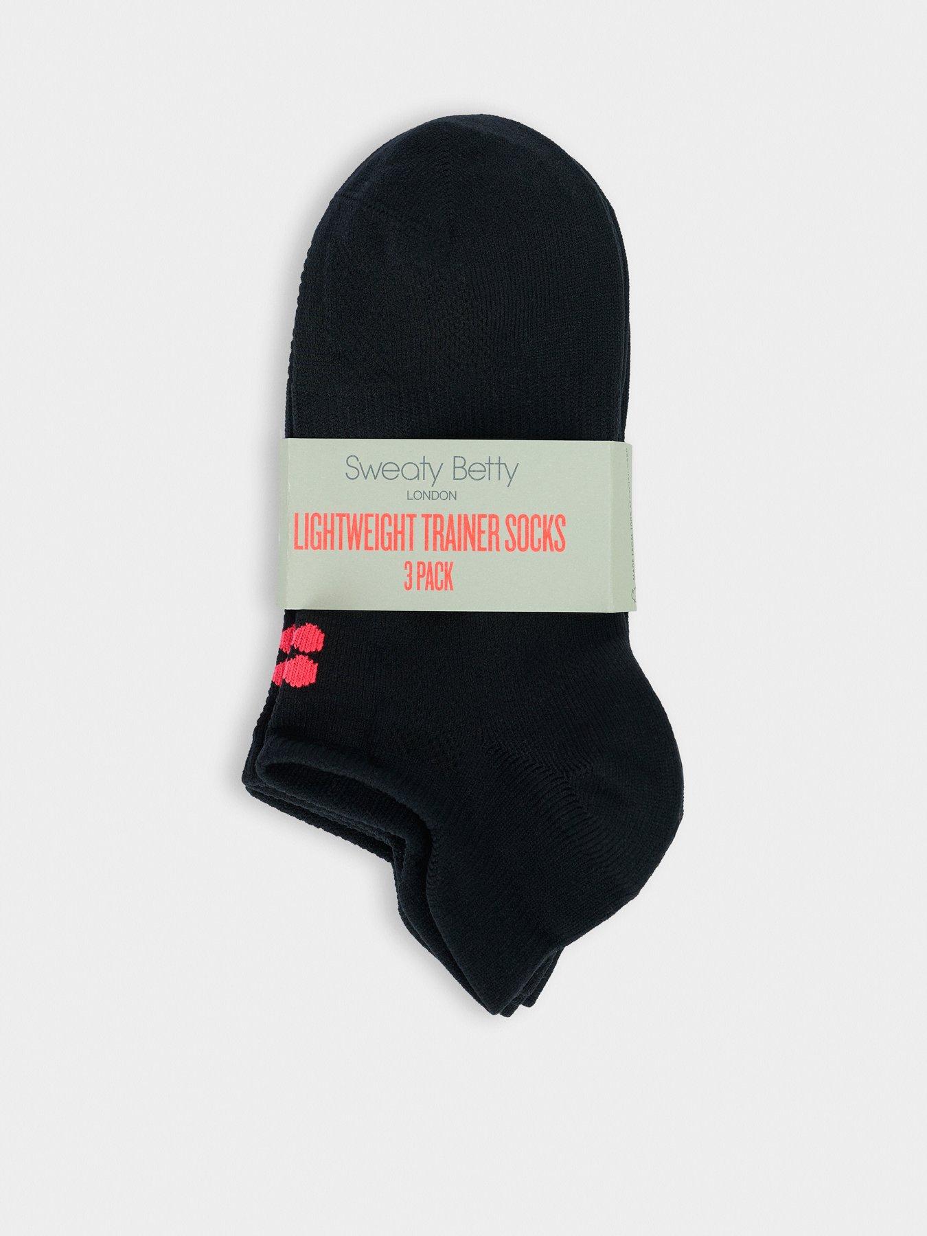 Image 2 of 3 of Sweaty Betty Womens Training Lightweight Trainer Socks 3 Pack - Black