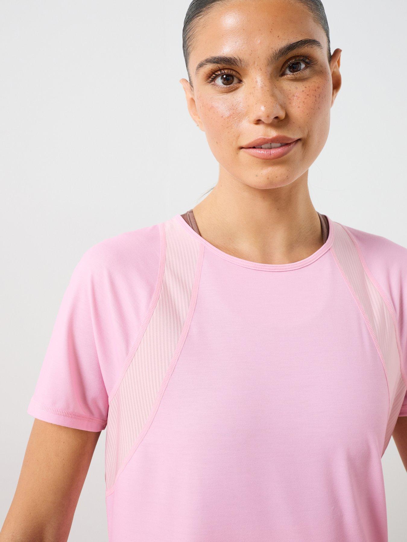 Image 4 of 6 of Sweaty Betty Womens Running Breathe Easy Mesh T-shirt - Pink