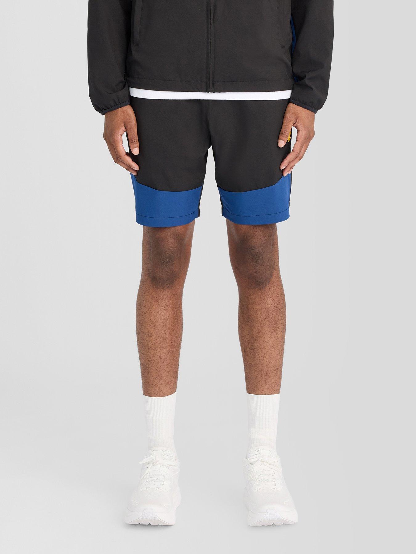 Lyle & Scott Sport Mens Sports Panelled Shorts - Black