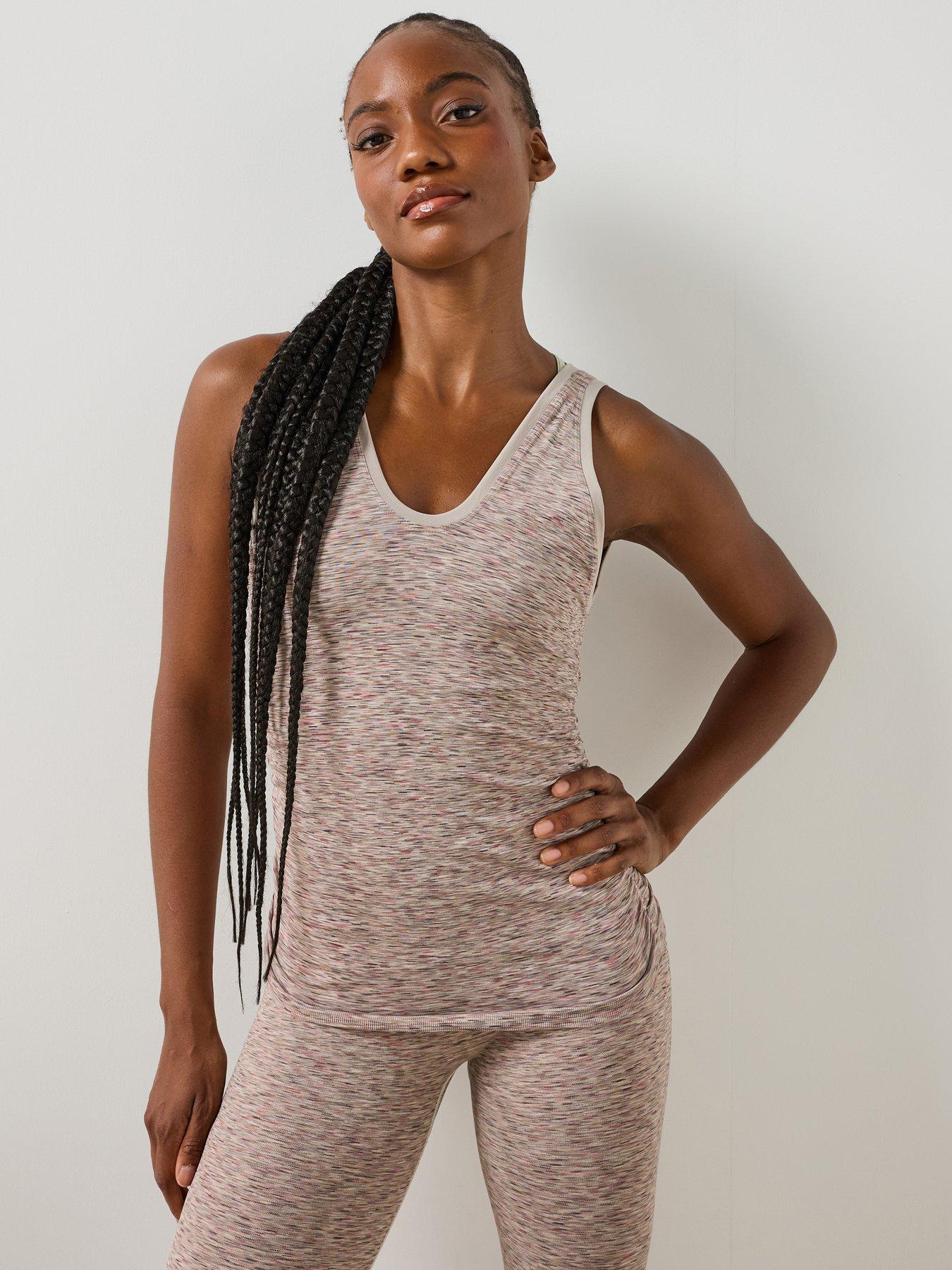 Sweaty Betty Seamless Ruched Vest - Beige