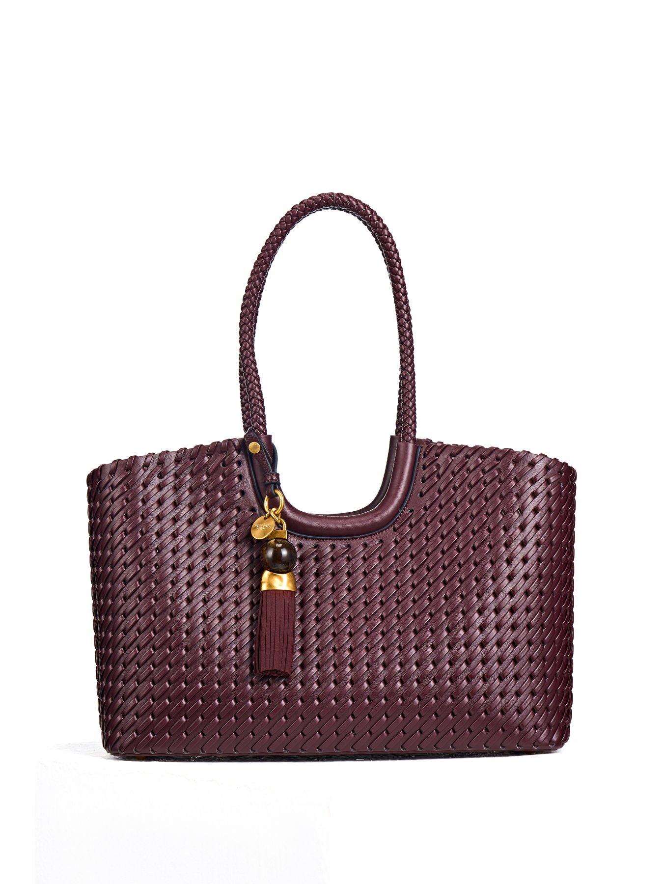 Image 2 of 6 of Luella Grey Lillie Whipstitch Tote - Black Cherry