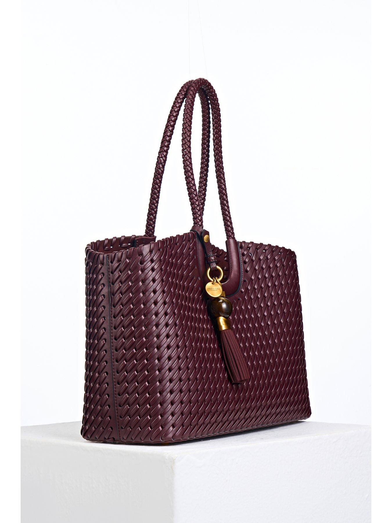 Image 3 of 6 of Luella Grey Lillie Whipstitch Tote - Black Cherry