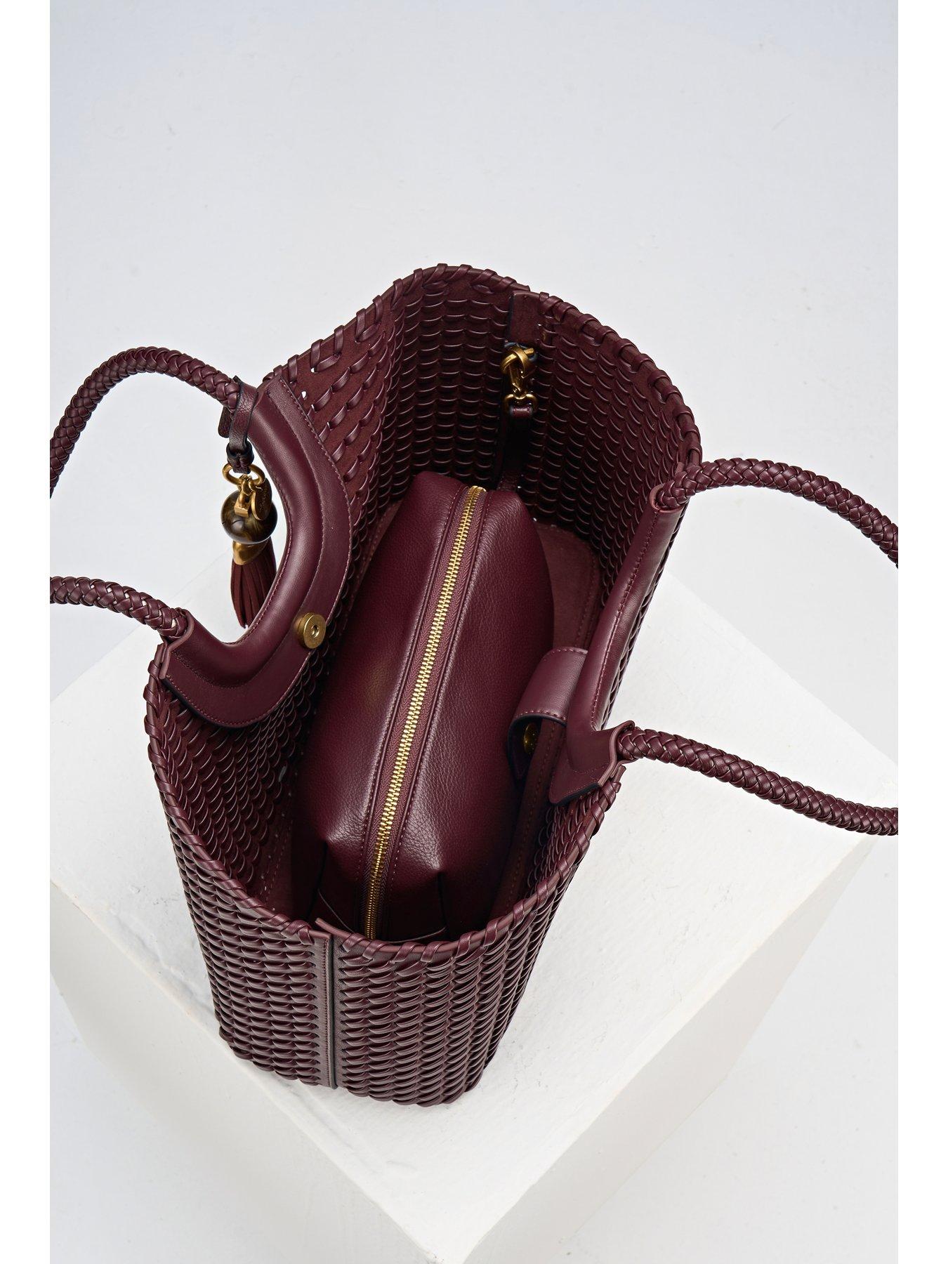 Image 4 of 6 of Luella Grey Lillie Whipstitch Tote - Black Cherry