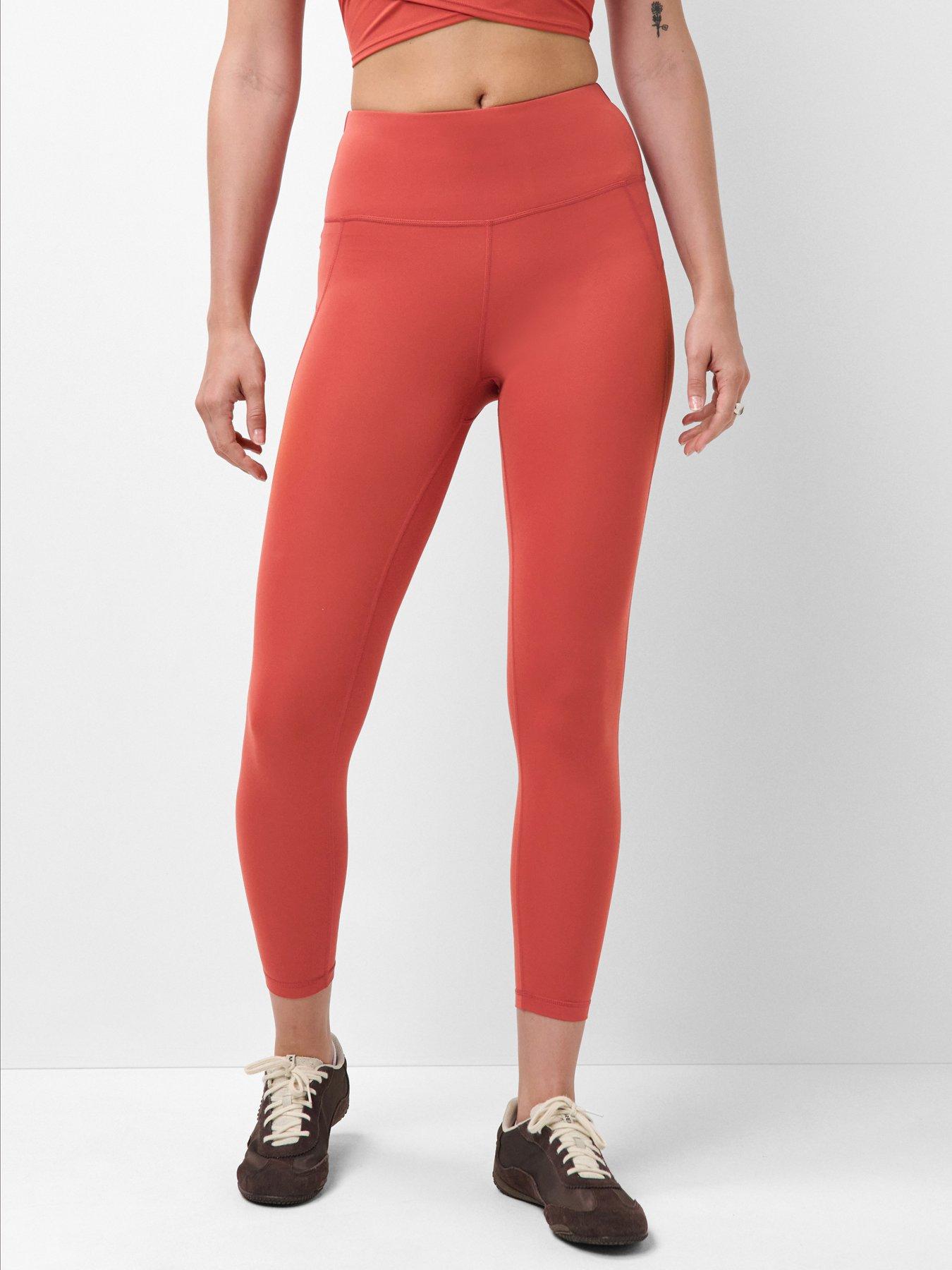 Image 1 of 5 of Sweaty Betty Womens High Rise 7/8 Length Stretch Leggings - Red